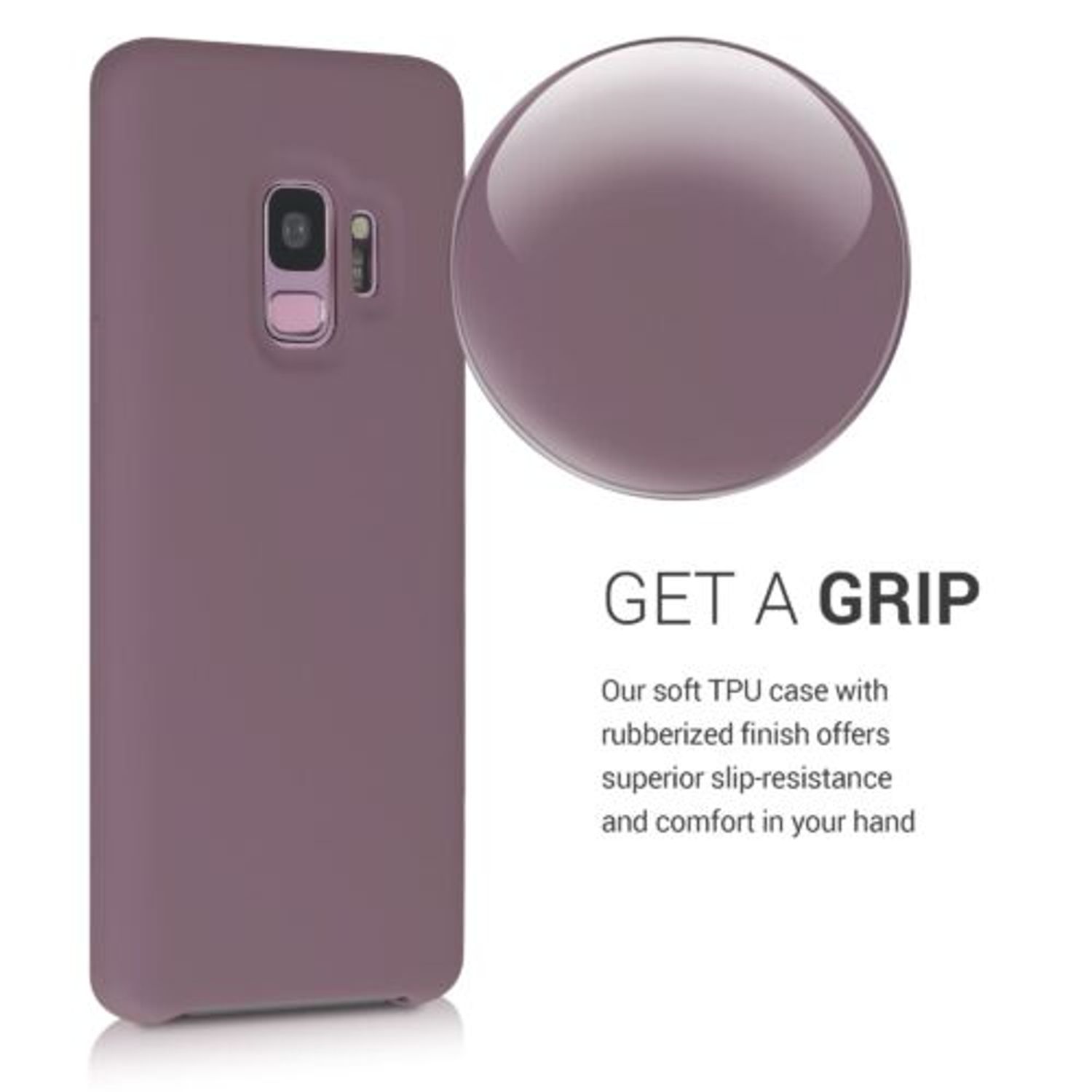 Husa pentru Samsung Galaxy S9, Silicon, Mov, 44182.181 fotografia produsului View 4 L