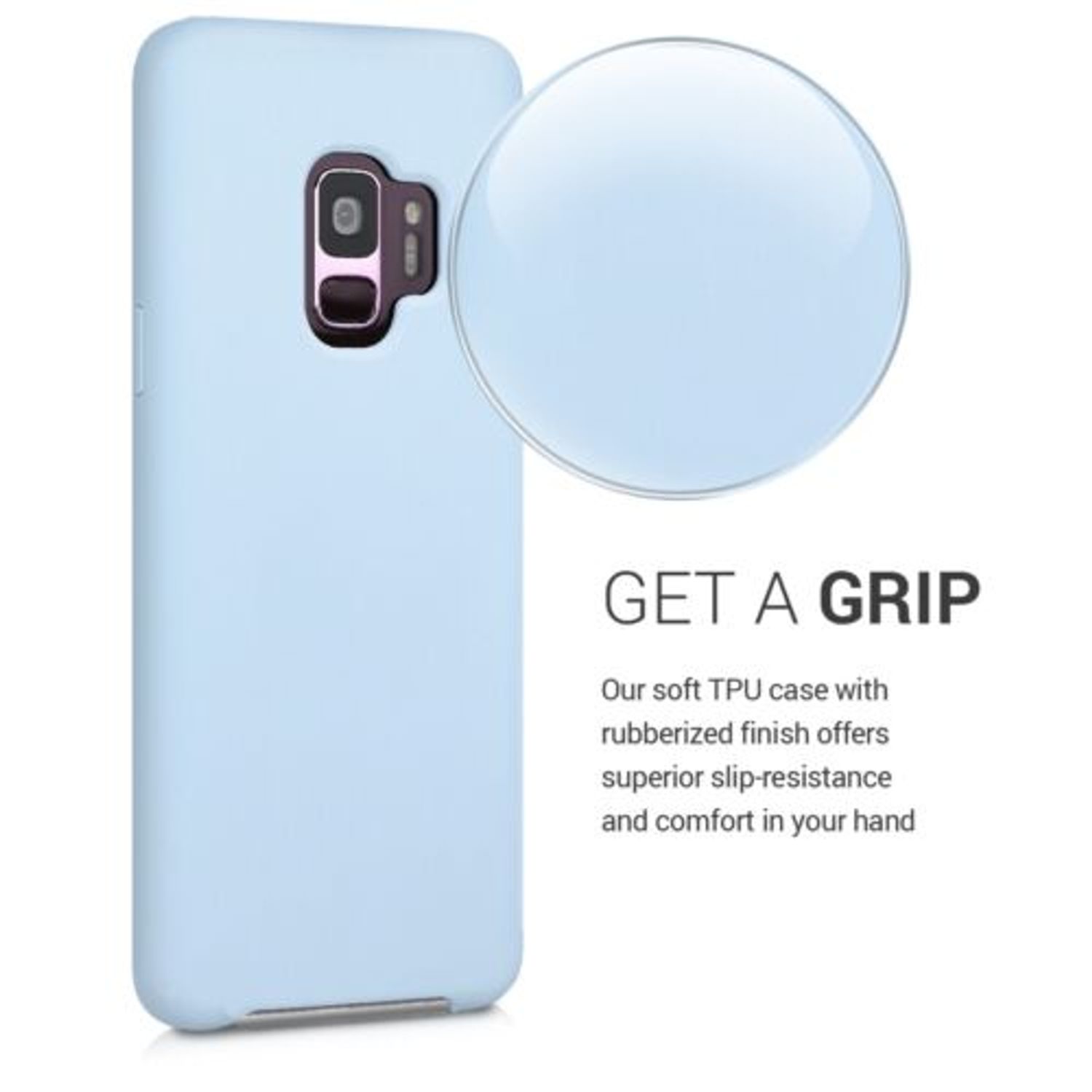 Husa pentru Samsung Galaxy S9, Silicon, Albastru, 44182.58 fotografia produsului View 4 L