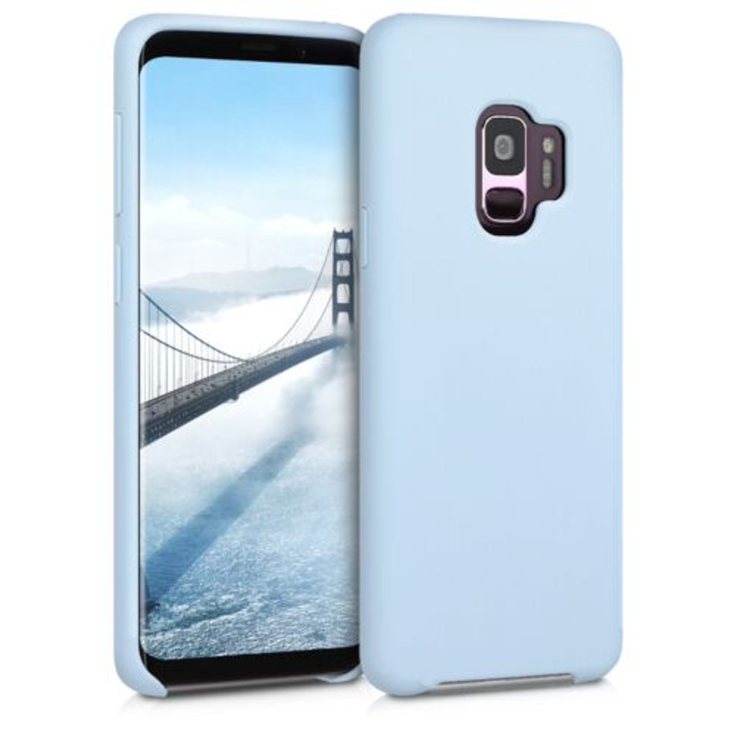 Husa pentru Samsung Galaxy S9, Silicon, Albastru, 44182.58 fotografia produsului