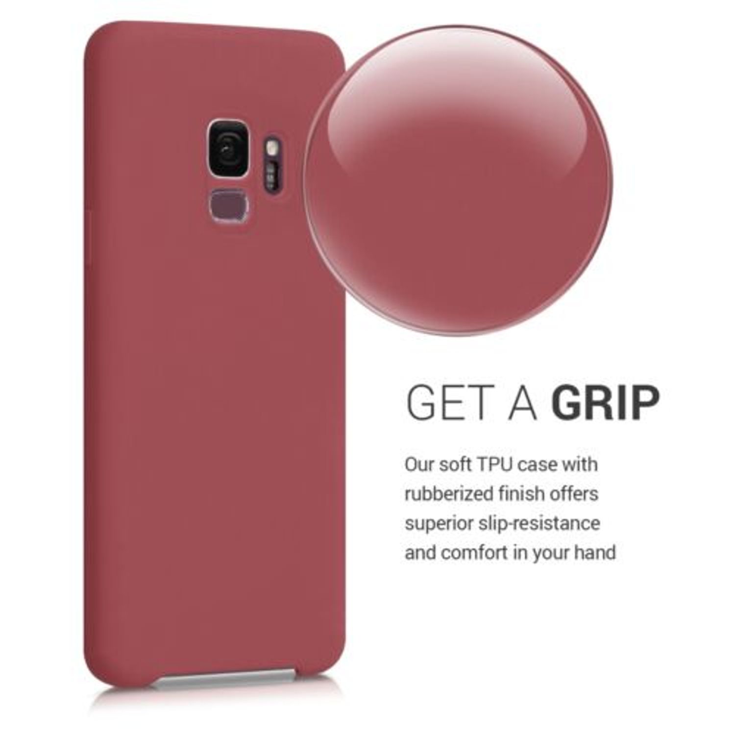 Husa pentru Samsung Galaxy S9, Silicon, Rosu, 44182.160 fotografia produsului View 2 L