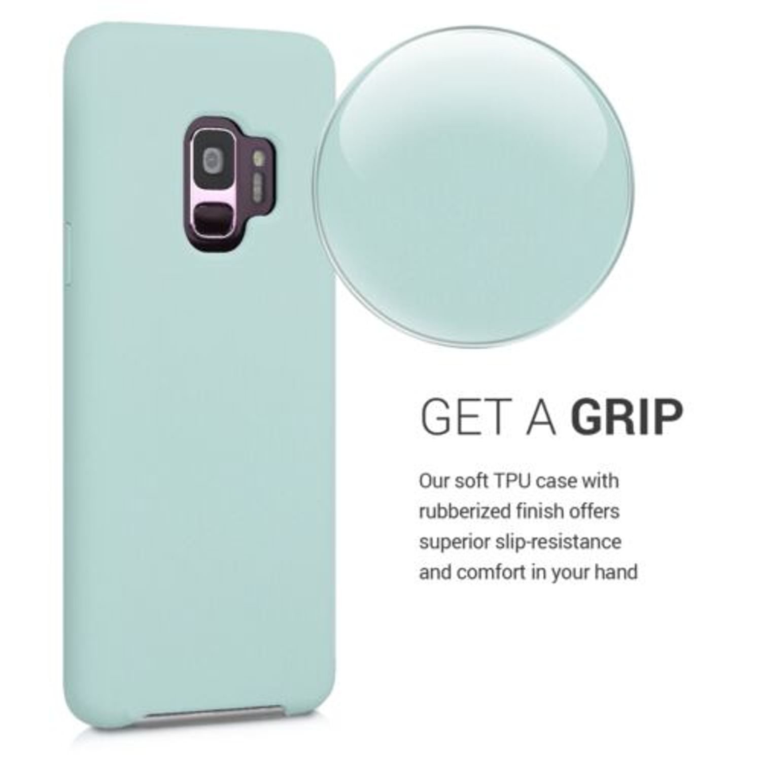 Husa pentru Samsung Galaxy S9, Silicon, Verde, 44182.50 fotografia produsului View 4 L