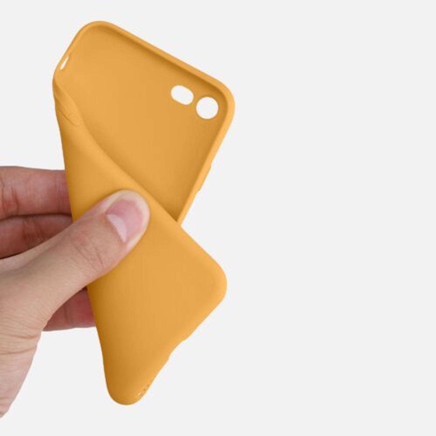 Husa pentru iPhone 8/iPhone 7/iPhone SE 2, Silicon, Galben, 39458.217 fotografia produsului View 8 L