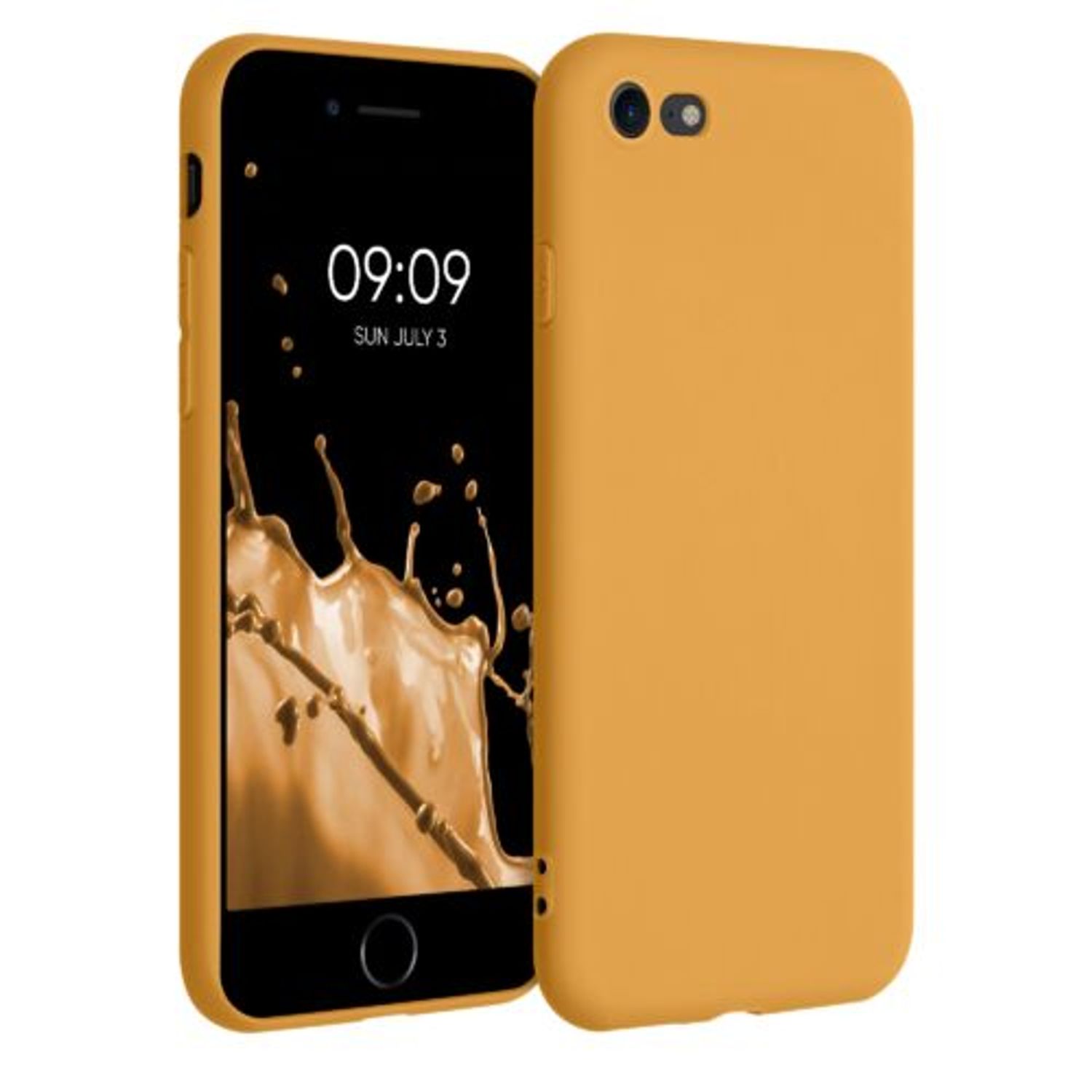 Husa pentru iPhone 8/iPhone 7/iPhone SE 2, Silicon, Galben, 39458.217 fotografia produsului