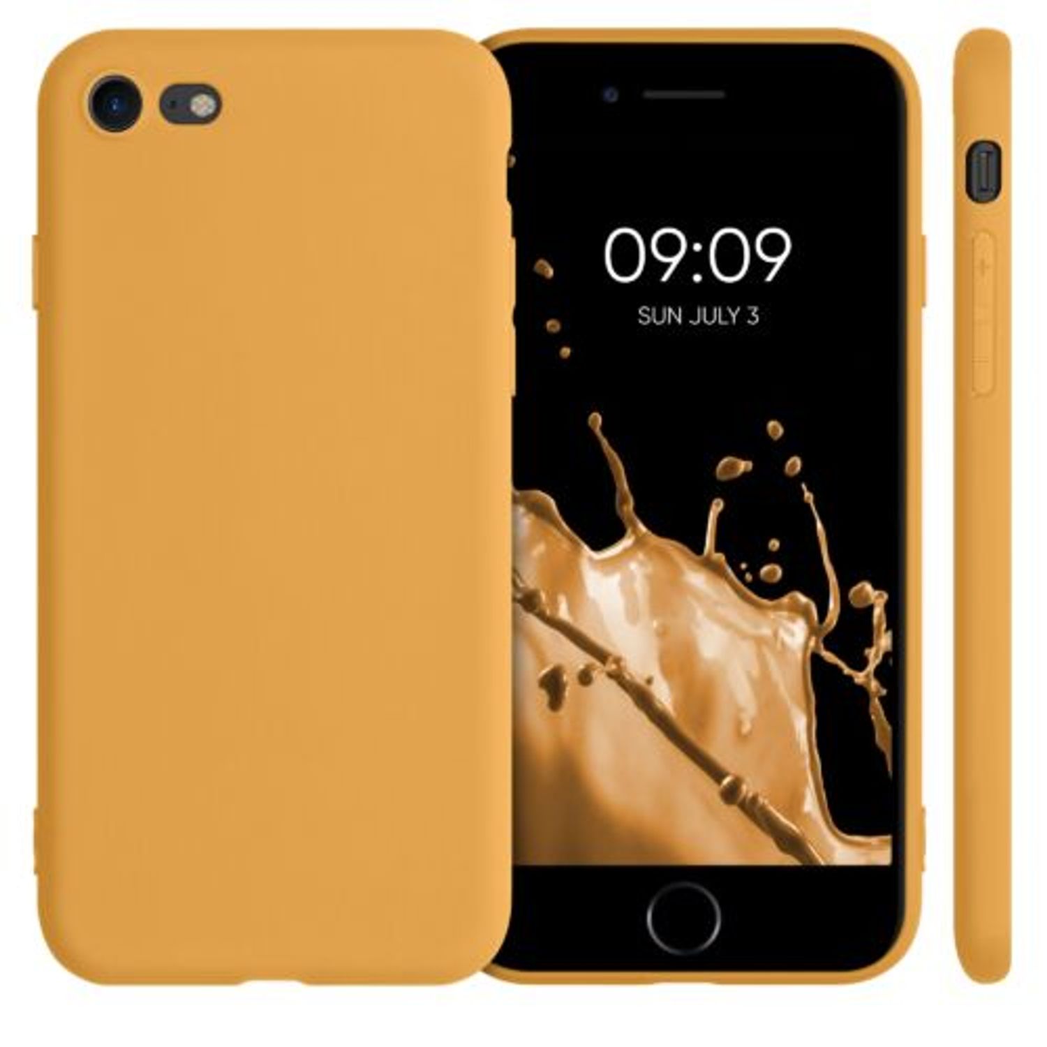 Husa pentru iPhone 8/iPhone 7/iPhone SE 2, Silicon, Galben, 39458.217 fotografia produsului View 2 L