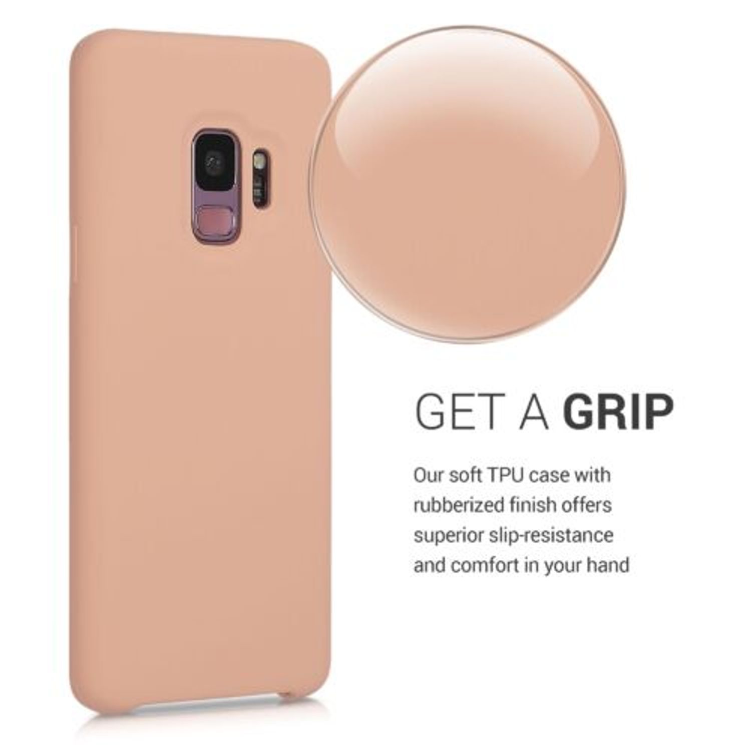 Husa pentru Samsung Galaxy S9, Silicon, Rose Gold, 44182.138 fotografia produsului View 5 L
