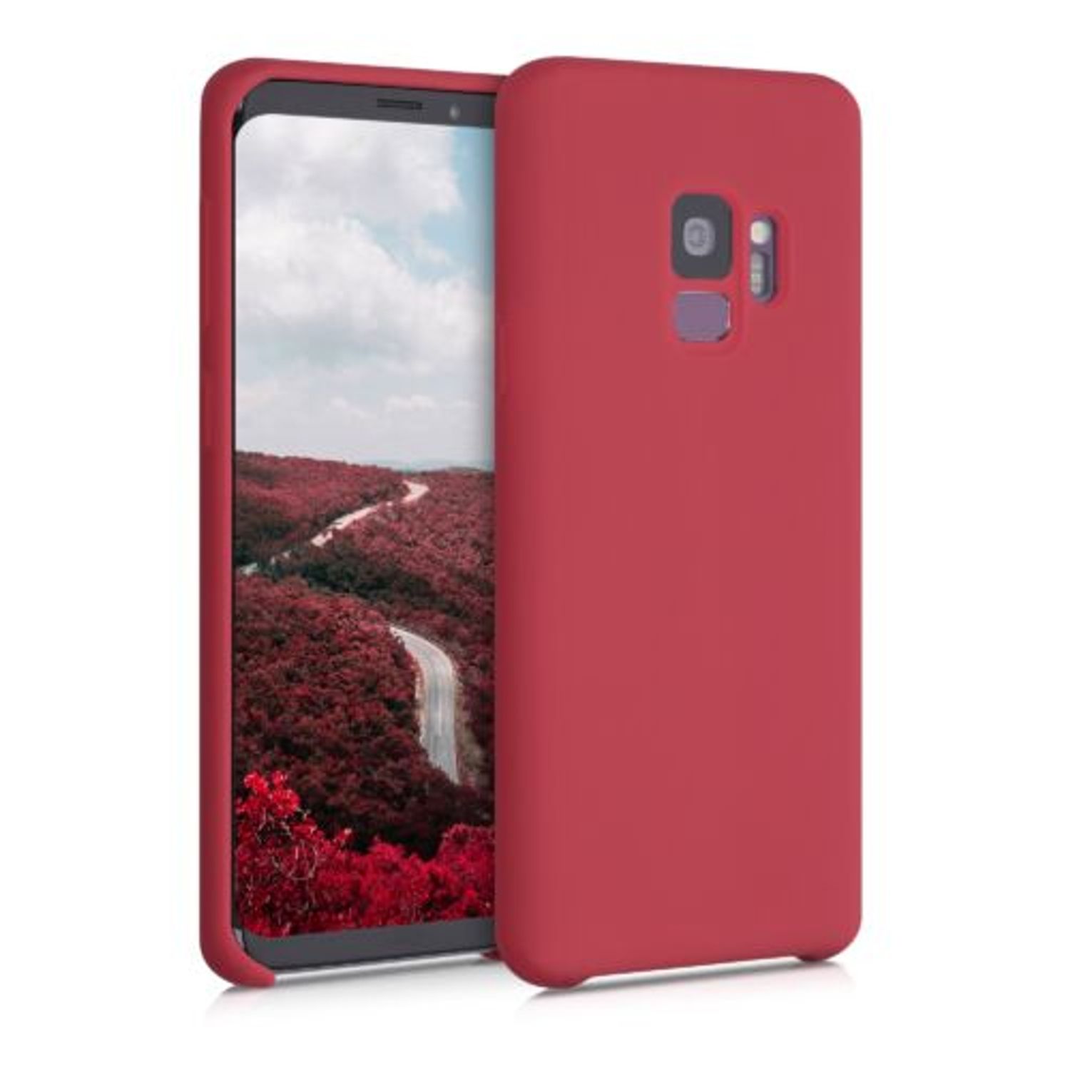 Husa pentru Samsung Galaxy S9, Silicon, Rosu, 44182.208 fotografia produsului