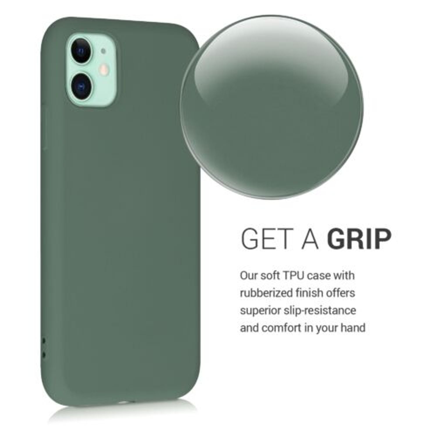 Husa pentru Apple iPhone 11, Silicon, Verde, 50791.166 fotografia produsului View 6 L