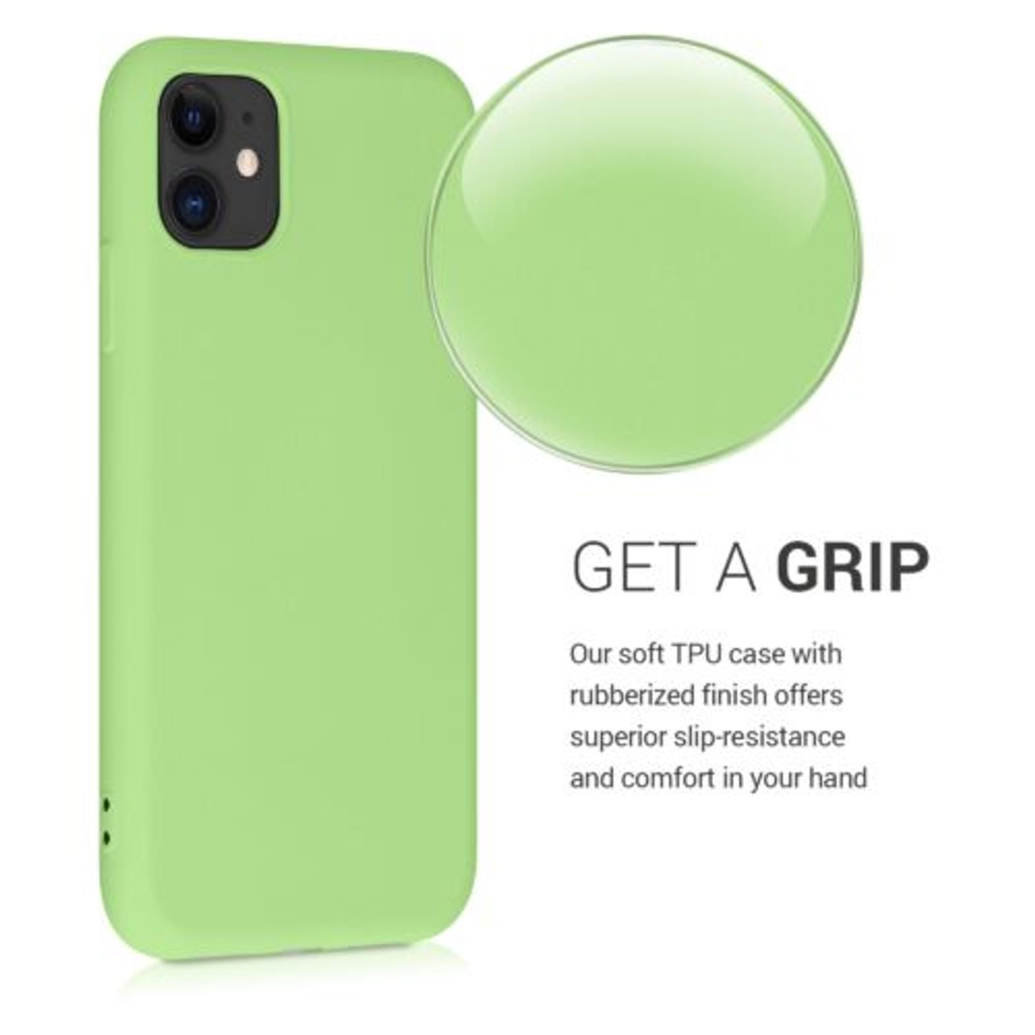 Husa pentru Apple iPhone 11, Silicon, Verde, 50791.214 fotografia produsului View 3 L