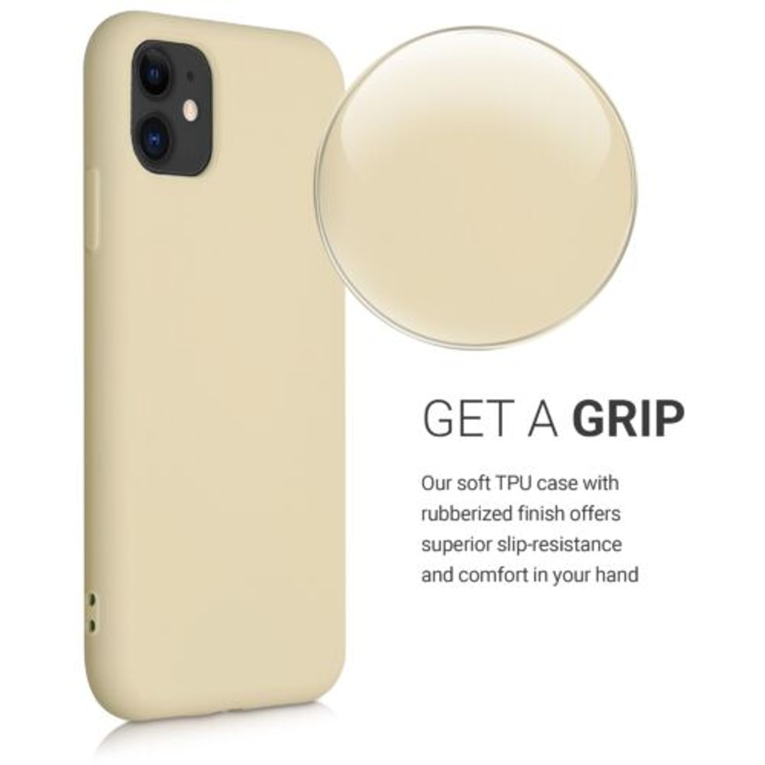 Husa pentru Apple iPhone 11, Silicon, Crem, 50791.210 fotografia produsului View 6 L
