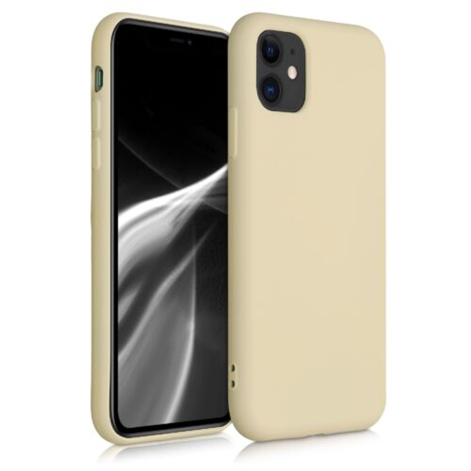 Husa pentru Apple iPhone 11, Silicon, Crem, 50791.210 fotografia produsului