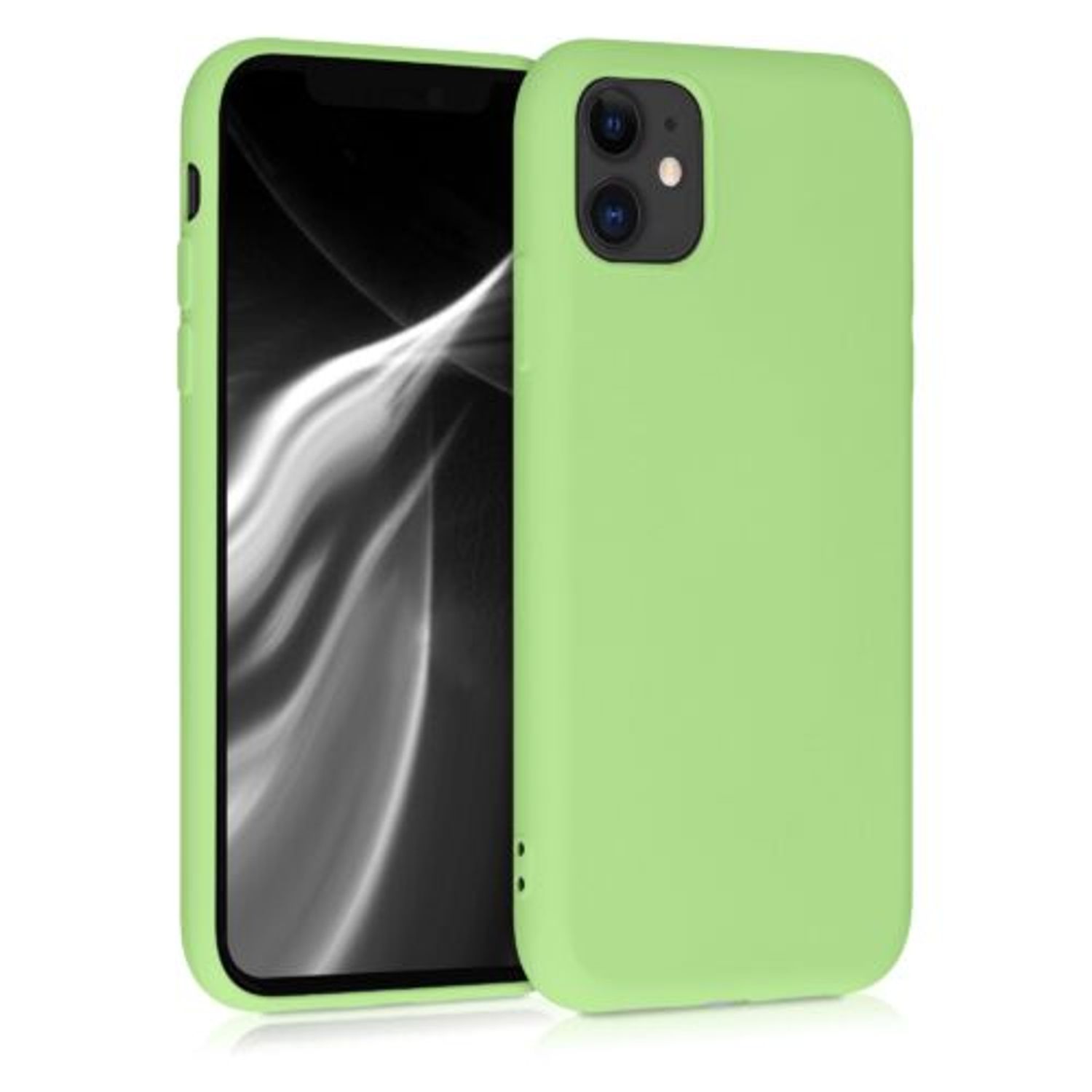Husa pentru Apple iPhone 11, Silicon, Verde, 50791.214 fotografia produsului