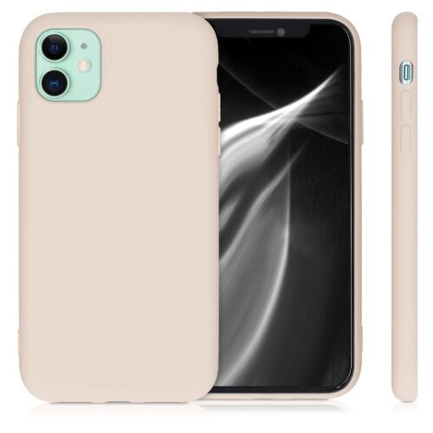 Husa pentru Apple iPhone 11, Silicon, Crem, 50791.154 fotografia produsului View 2 L