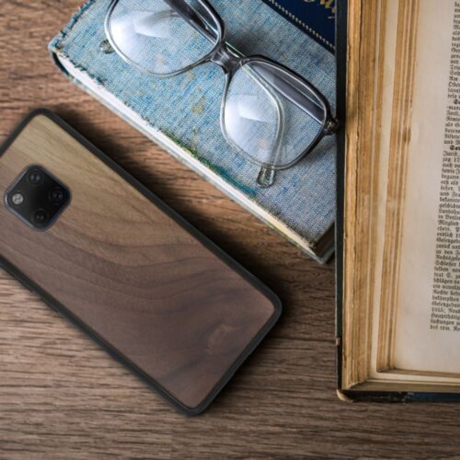 Husa pentru Huawei Mate 20 Pro, Lemn, Maro, 51679.18 fotografia produsului View 5 L