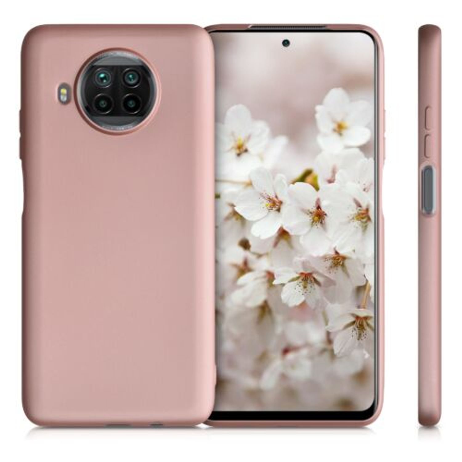 Husa pentru Xiaomi Mi 10T Lite 5G, Silicon, Rose Gold, 53626.31 fotografia produsului View 2 L