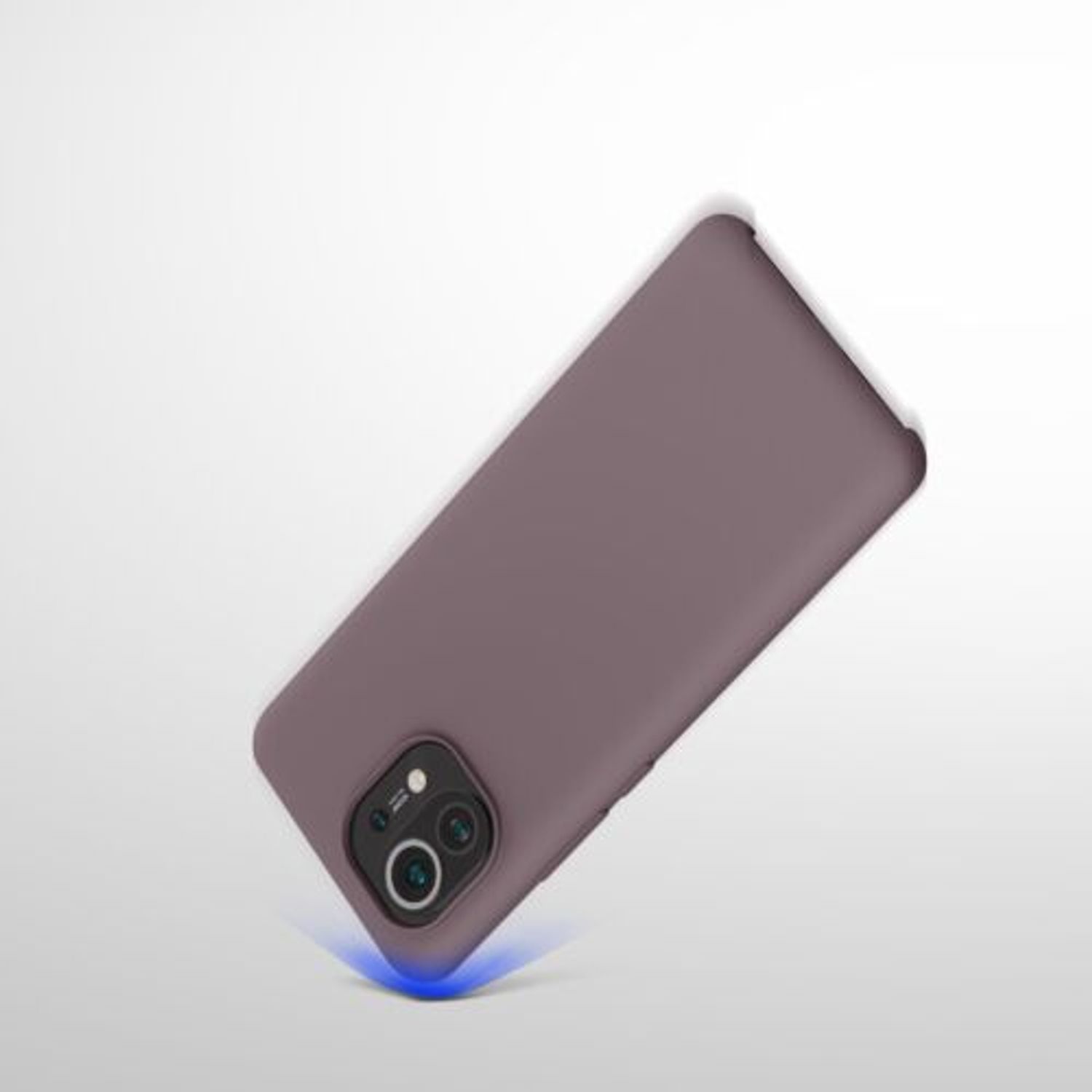 Husa pentru Xiaomi Mi 11, Silicon, Mov, 54379.181 fotografia produsului View 5 L