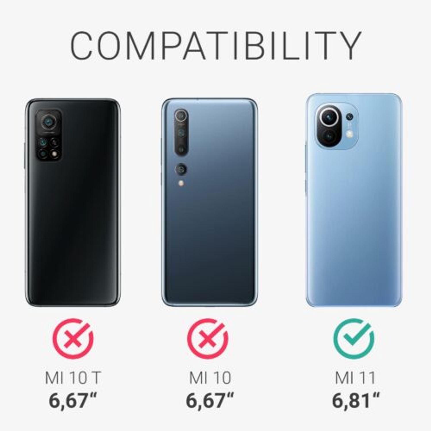 Husa pentru Xiaomi Mi 11, Silicon, Transparent, 54448.01 fotografia produsului View 6 L