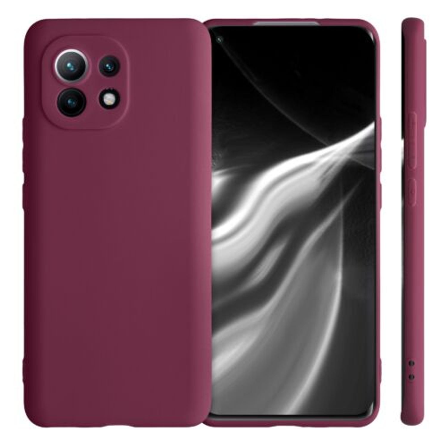 Husa pentru Xiaomi Mi 11, Silicon, Violet, 54188.187 fotografia produsului View 2 L
