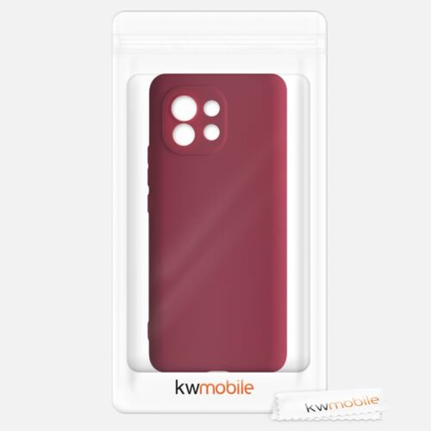Husa pentru Xiaomi Mi 11, Silicon, Rosu, 54188.209 fotografia produsului View 7 L