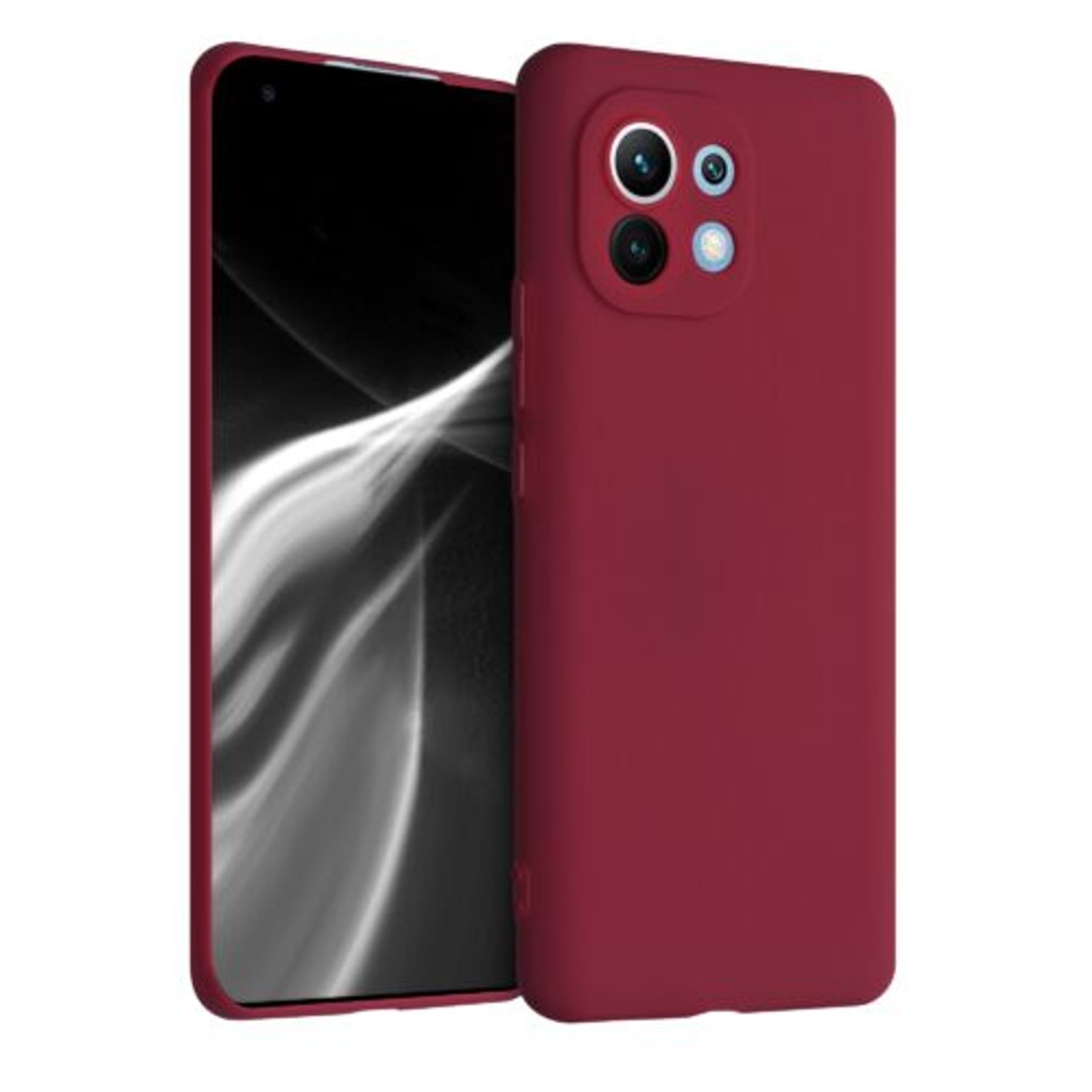 Husa pentru Xiaomi Mi 11, Silicon, Rosu, 54188.209 fotografia produsului