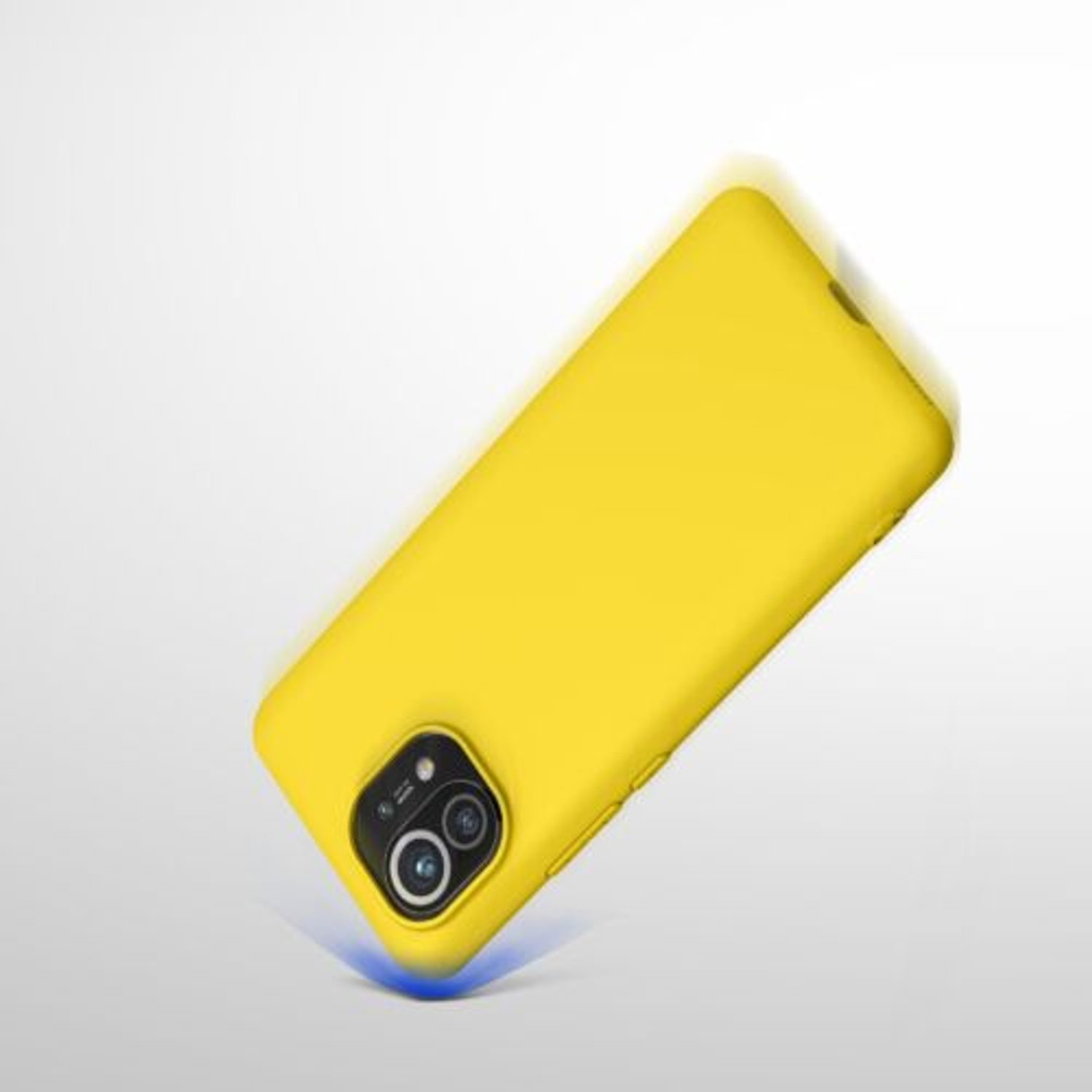 Husa pentru Xiaomi Mi 11, Silicon, Galben, 54188.165 fotografia produsului View 10 L