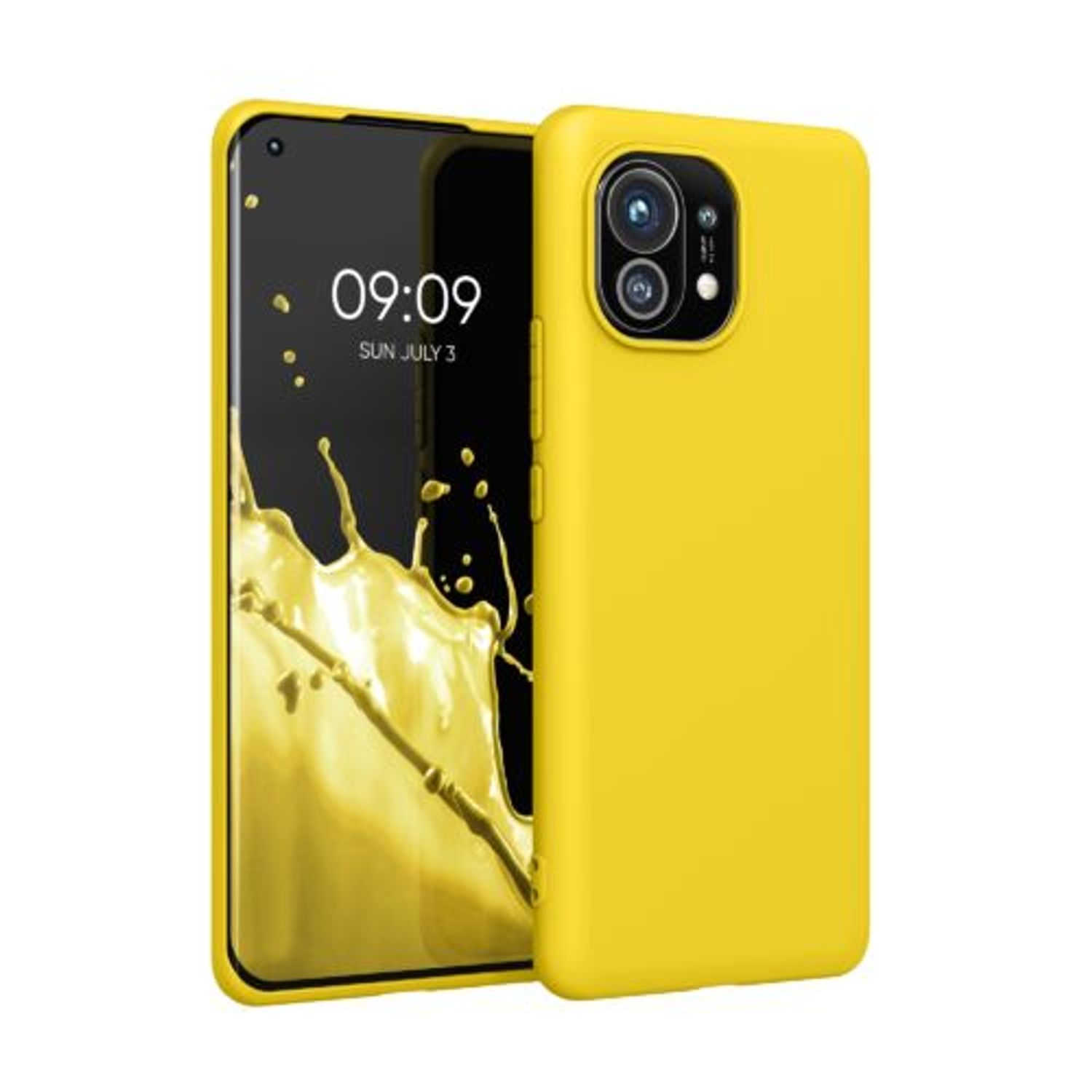 Husa pentru Xiaomi Mi 11, Silicon, Galben, 54188.165 fotografia produsului