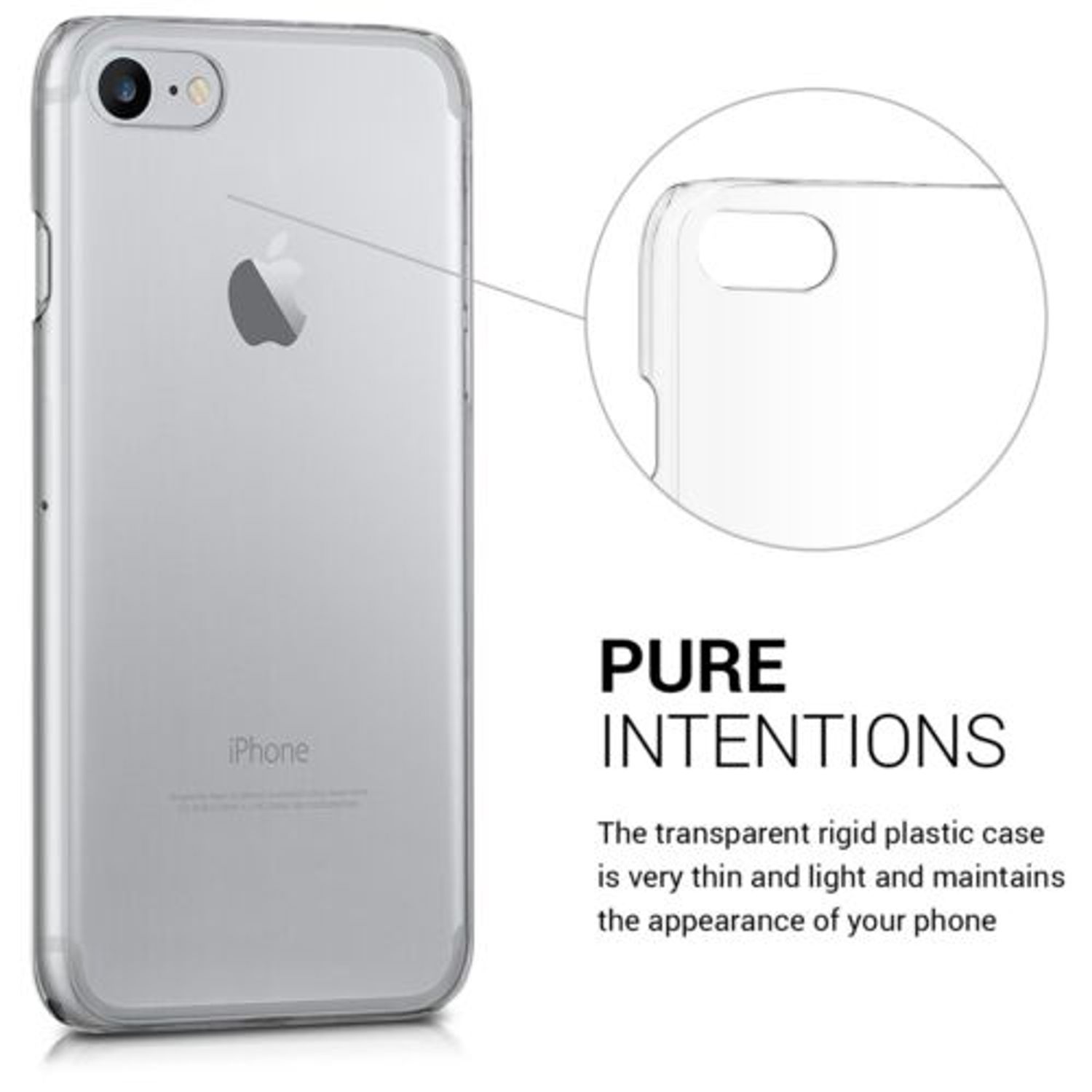 Husa pentru Apple iPhone 8/iPhone 7/iPhone SE 2, Policarbonat, Transparent, 39553.03 fotografia produsului View 15 L