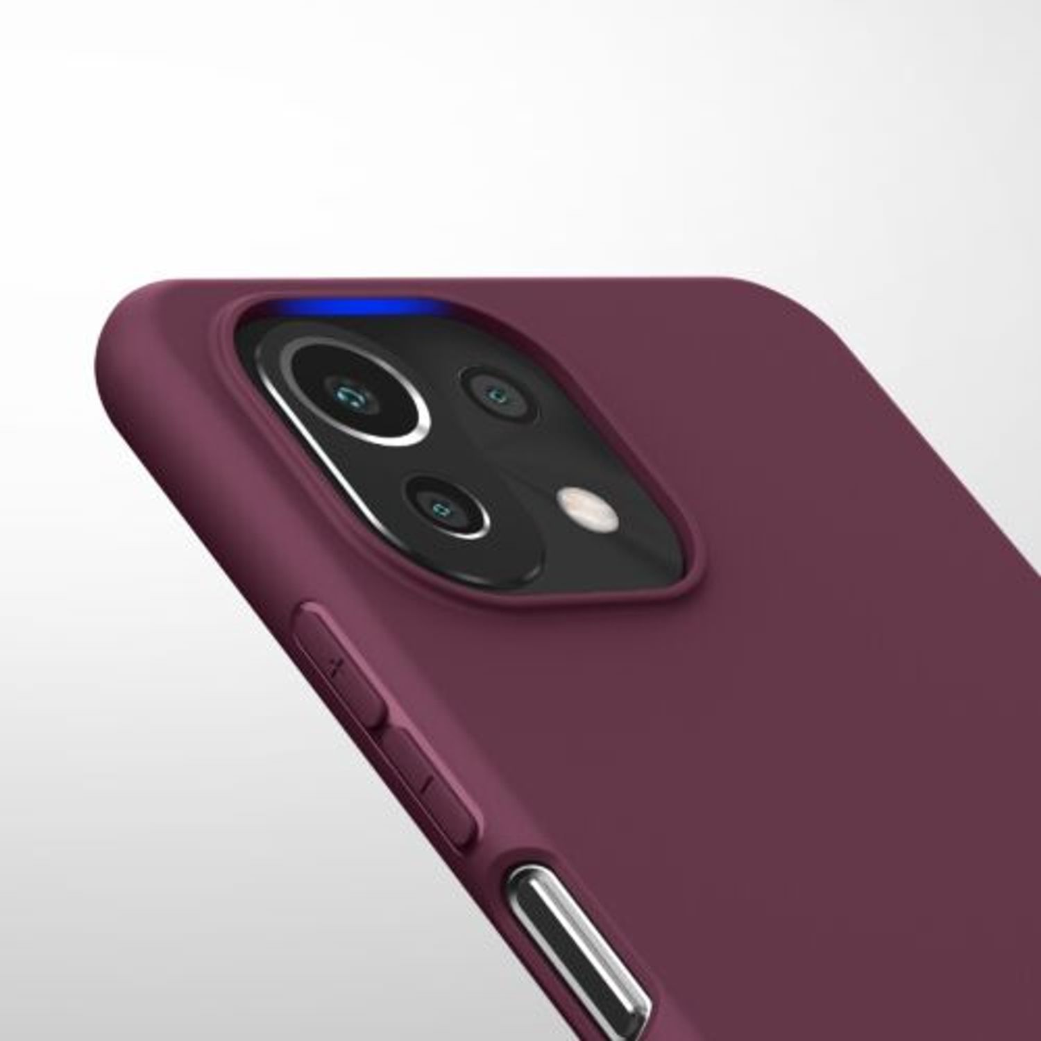 Husa pentru Xiaomi Mi 11 Lite 5G, Silicon, Violet, 54726.187 fotografia produsului View 9 L