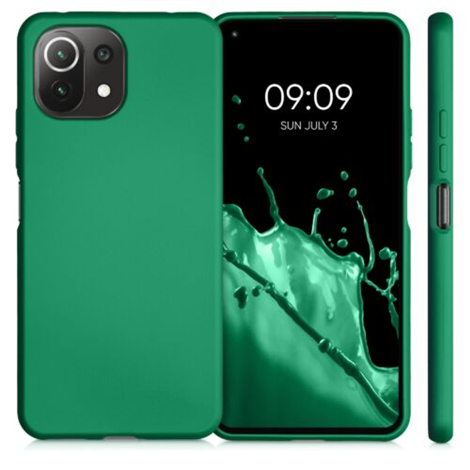 Husa pentru Xiaomi Mi 11 Lite 5G, Silicon, Verde, 54727.170 fotografia produsului View 2 L