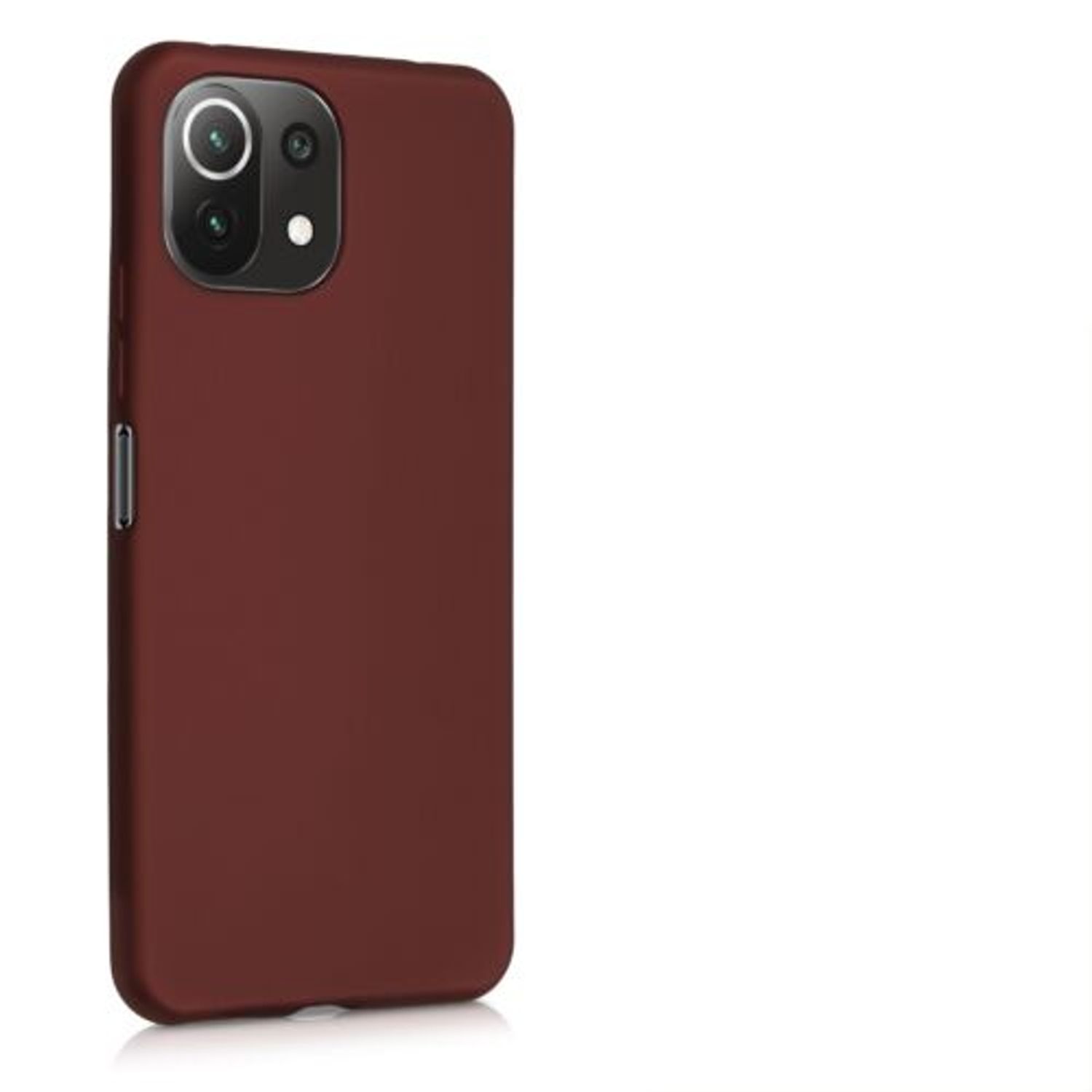 Husa pentru Xiaomi Mi 11 Lite 5G, Silicon, Rosu, 54727.178 fotografia produsului View 8 L