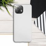 Husa pentru Xiaomi Mi 11 Lite 5G, Silicon, Silver, 54727.67 fotografia produsului View 3 S