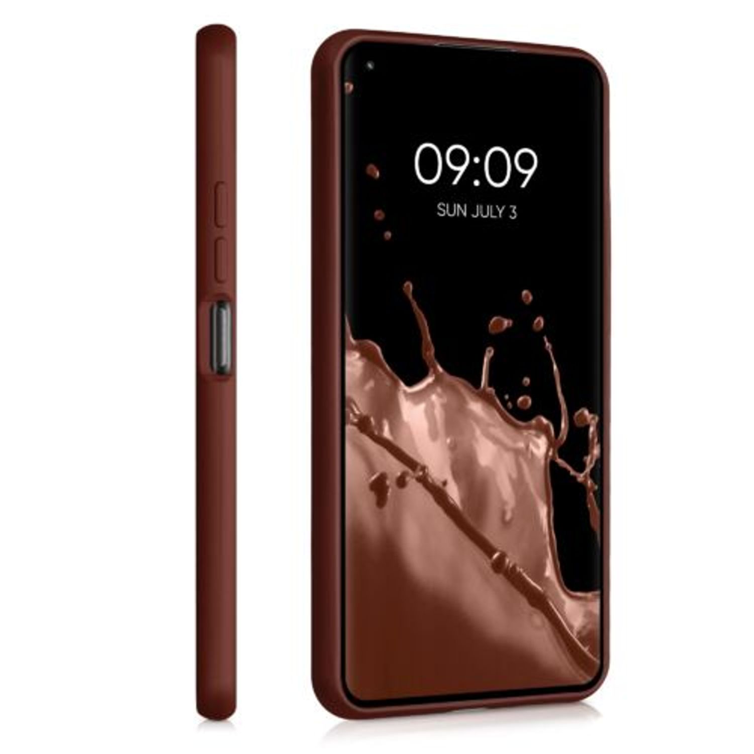 Husa pentru Xiaomi Mi 11 Lite 5G, Silicon, Rosu, 54727.178 fotografia produsului View 4 L