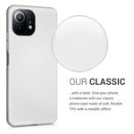 Husa pentru Xiaomi Mi 11 Lite 5G, Silicon, Silver, 54727.67 fotografia produsului View 4 S