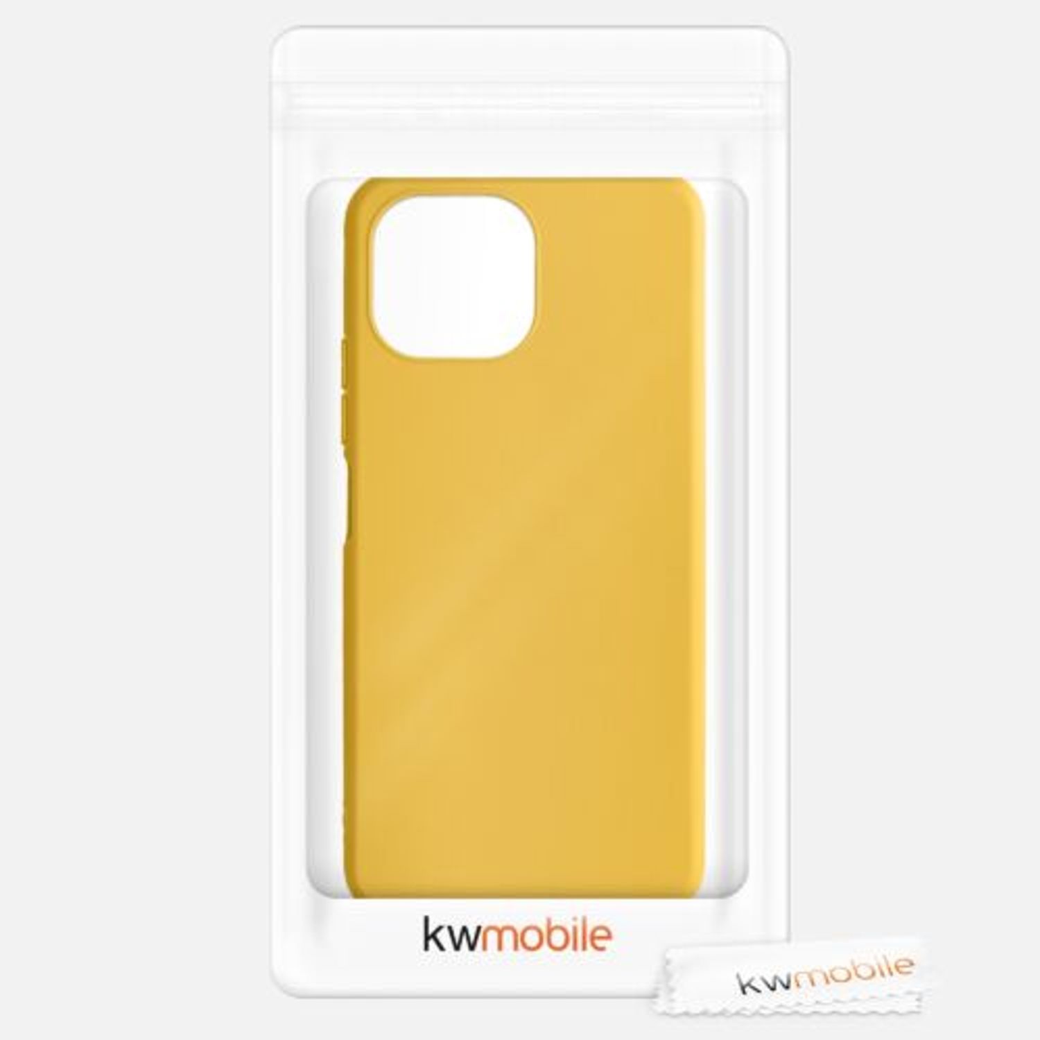 Husa pentru Xiaomi Mi 11 Lite 5G, Silicon, Galben, 54726.143 fotografia produsului View 7 L