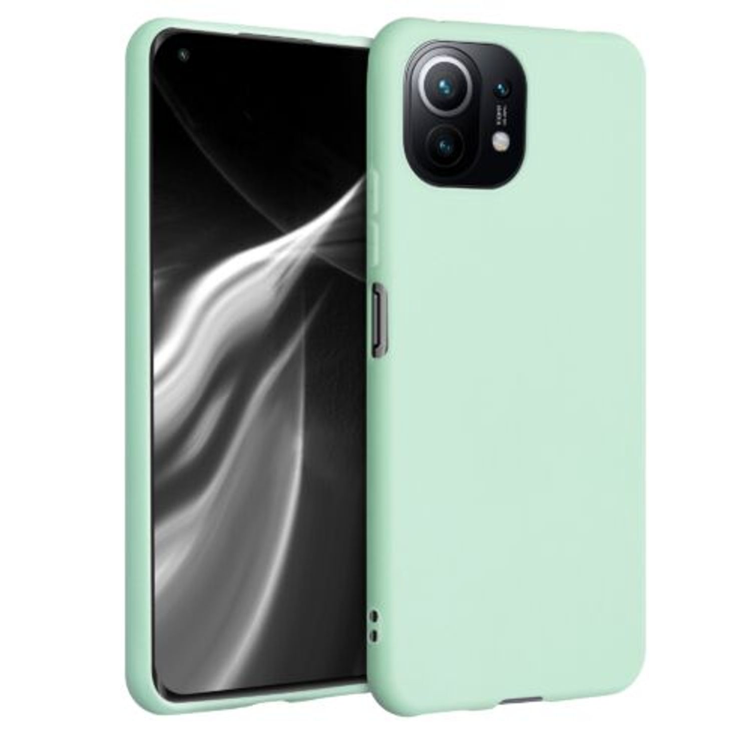 Husa pentru Xiaomi Mi 11 Lite 5G, Silicon, Verde, 54726.50 fotografia produsului