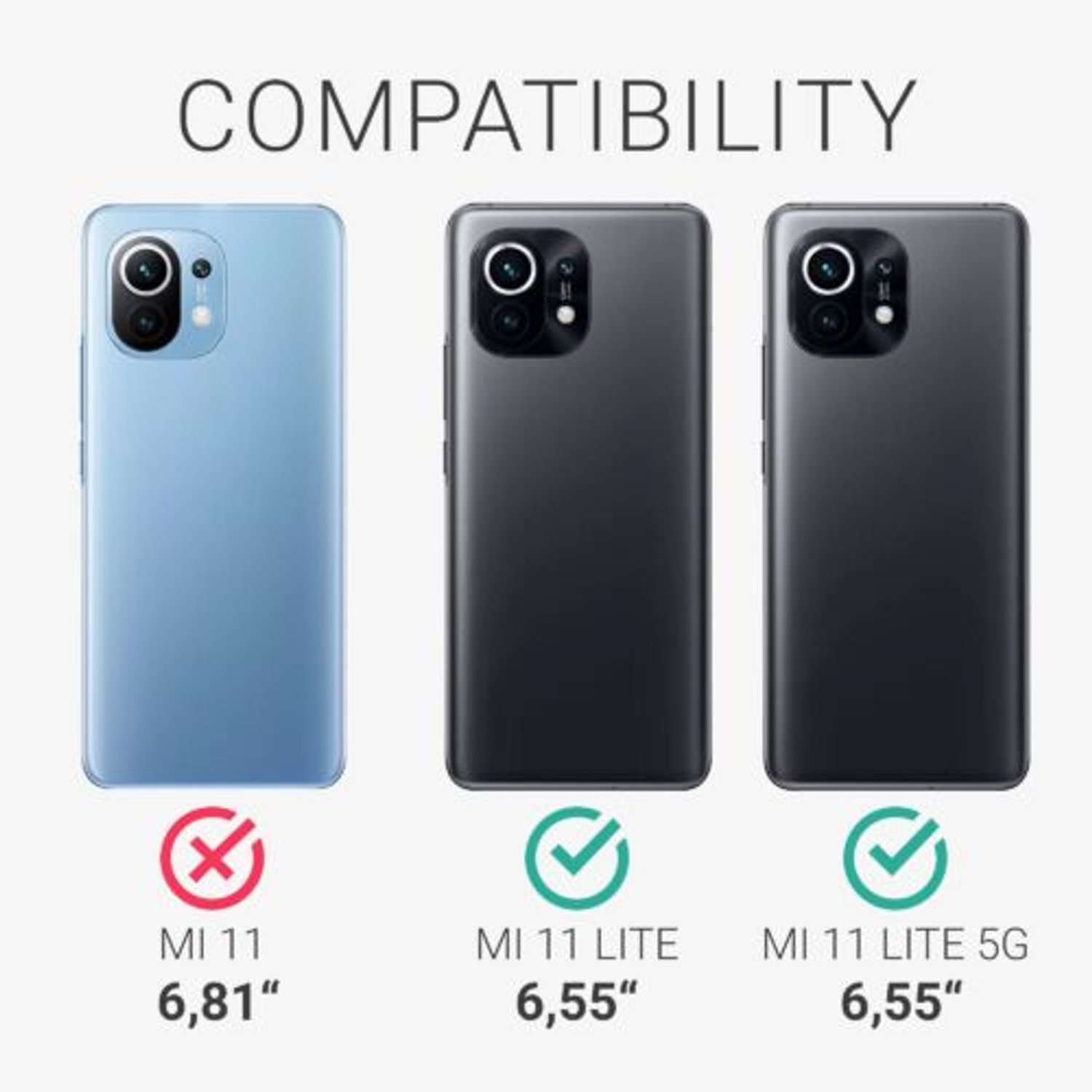 Husa pentru Xiaomi Mi 11 Lite 5G, Silicon, Verde, 54726.50 fotografia produsului View 6 L