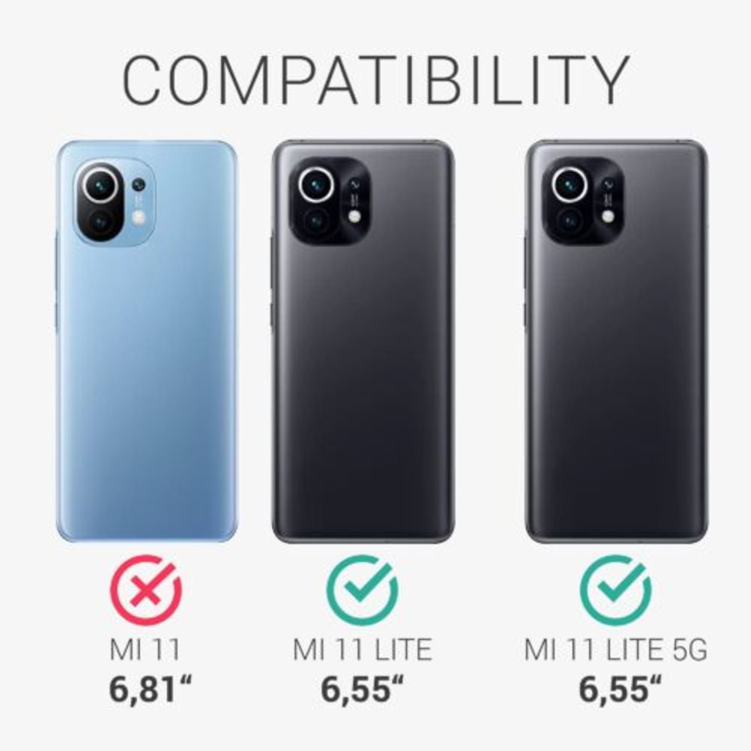 Husa pentru Xiaomi Mi 11 Lite 5G, Silicon, Verde, 54726.184 fotografia produsului View 6 L