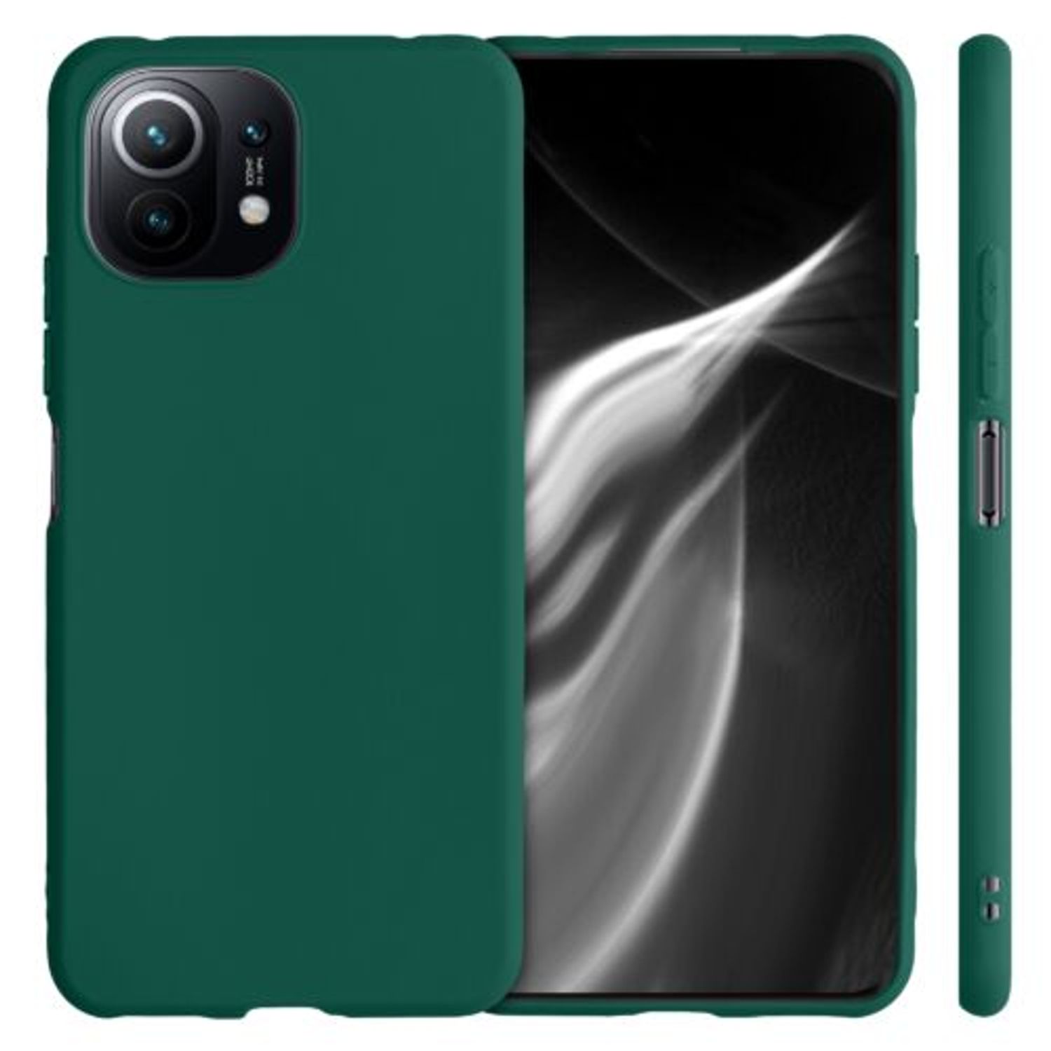 Husa pentru Xiaomi Mi 11 Lite 5G, Silicon, Verde, 54726.184 fotografia produsului View 2 L