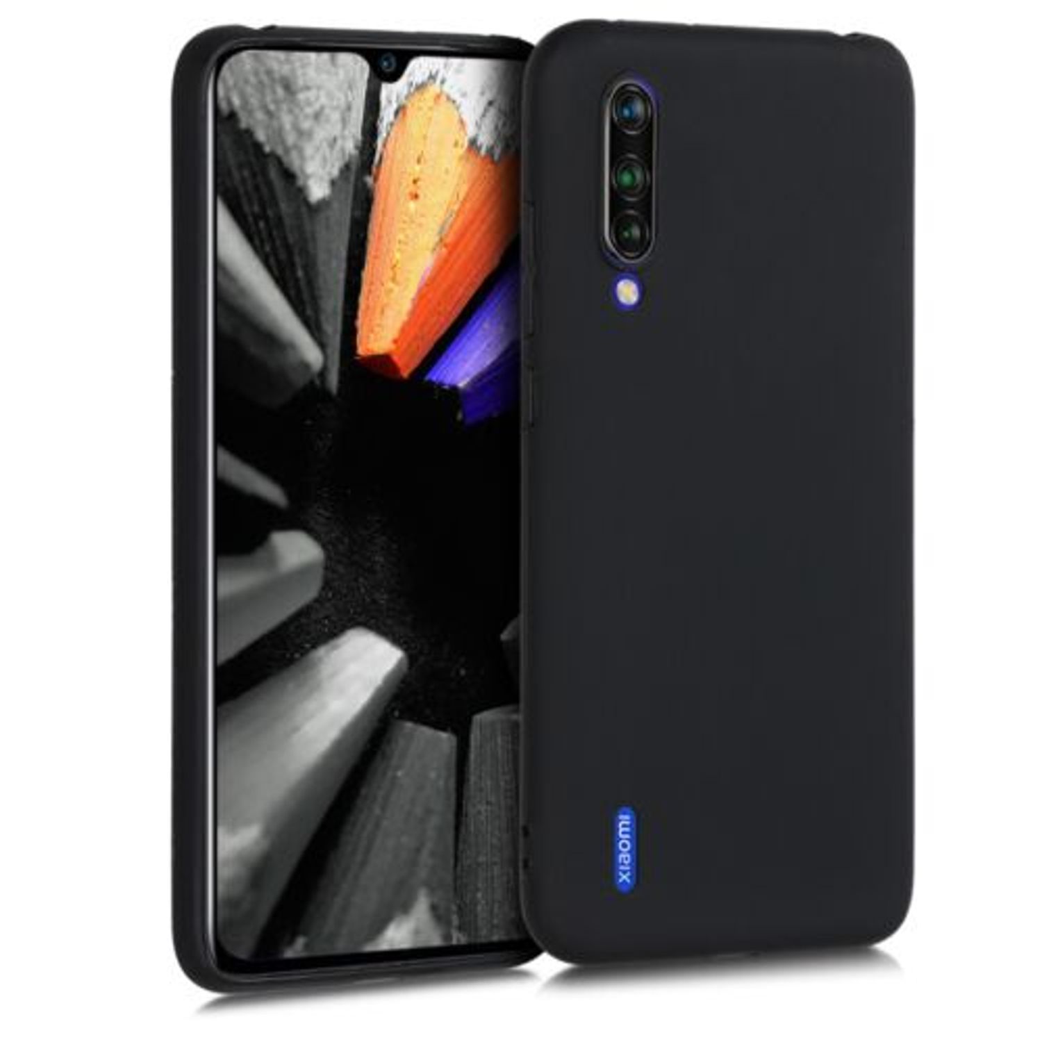 Husa pentru Xiaomi Mi 9 Lite, Silicon, Negru, 50582.47 fotografia produsului