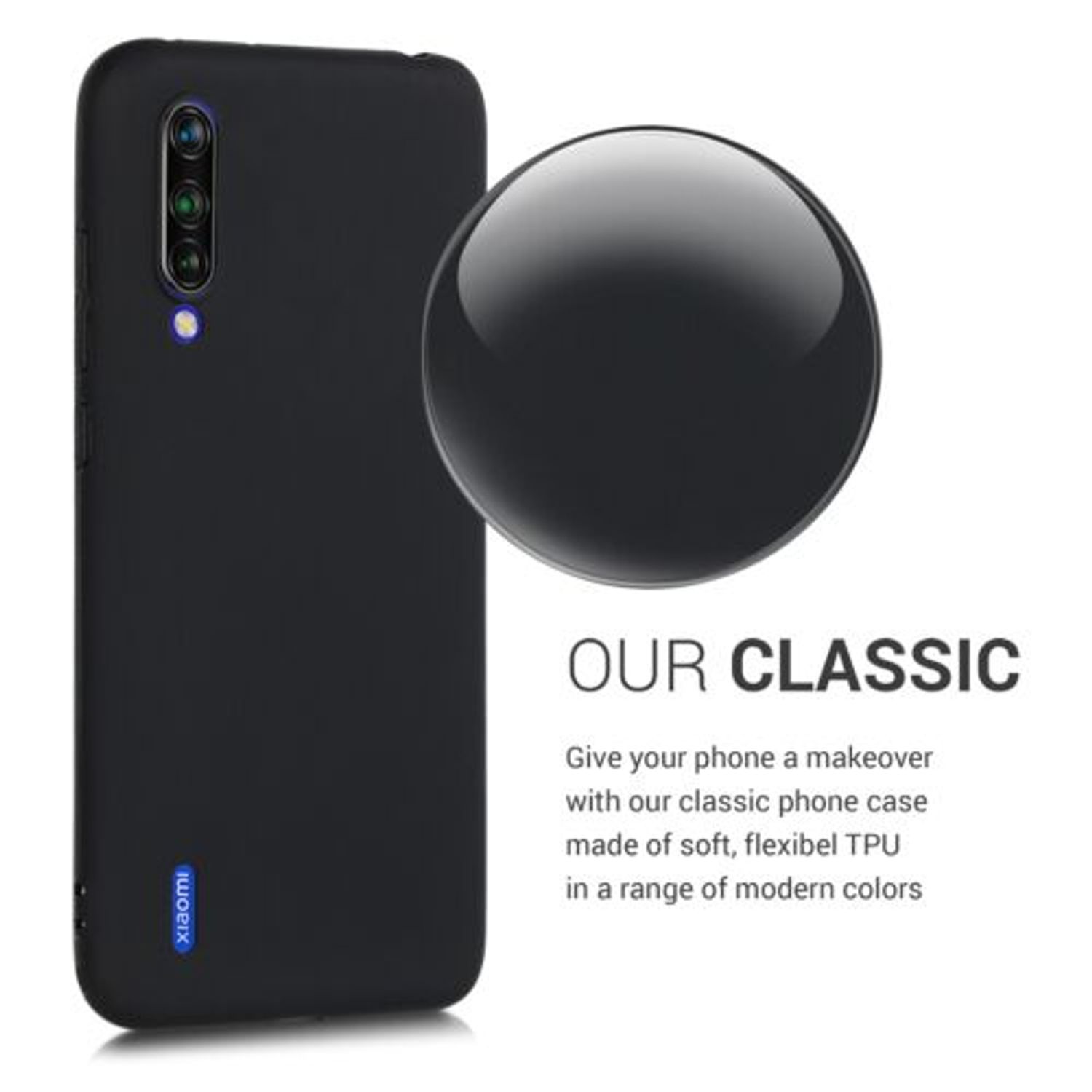 Husa pentru Xiaomi Mi 9 Lite, Silicon, Negru, 50582.47 fotografia produsului View 3 L