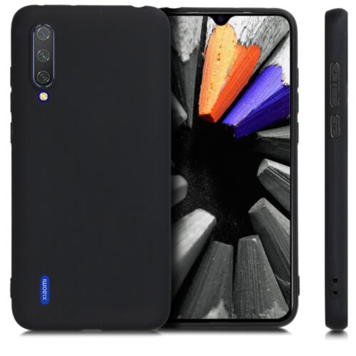Husa pentru Xiaomi Mi 9 Lite, Silicon, Negru, 50582.47 fotografia produsului View 8 L