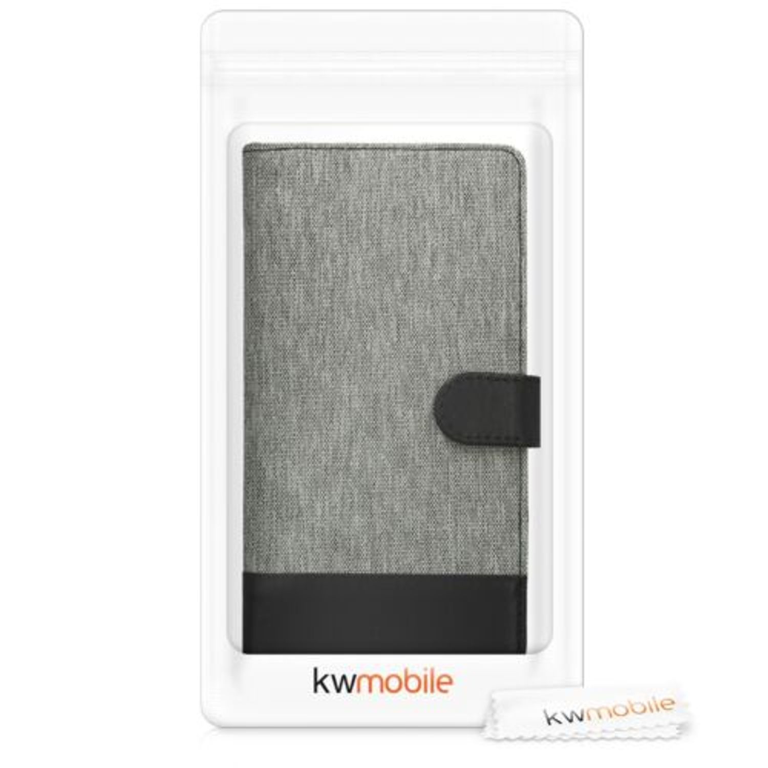 Husa pentru Xiaomi Mi Max 3, Textil, Gri, 46073.22 fotografia produsului View 4 L