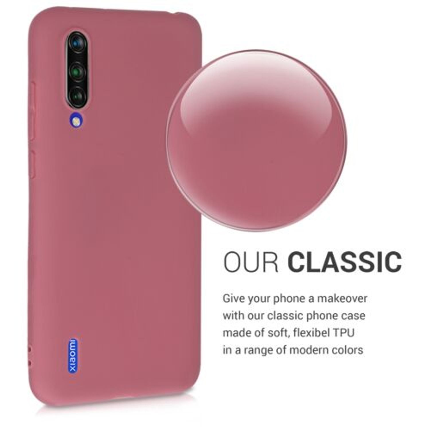 Husa pentru Xiaomi Mi 9 Lite, Silicon, Roz, 50582.167 fotografia produsului View 4 L