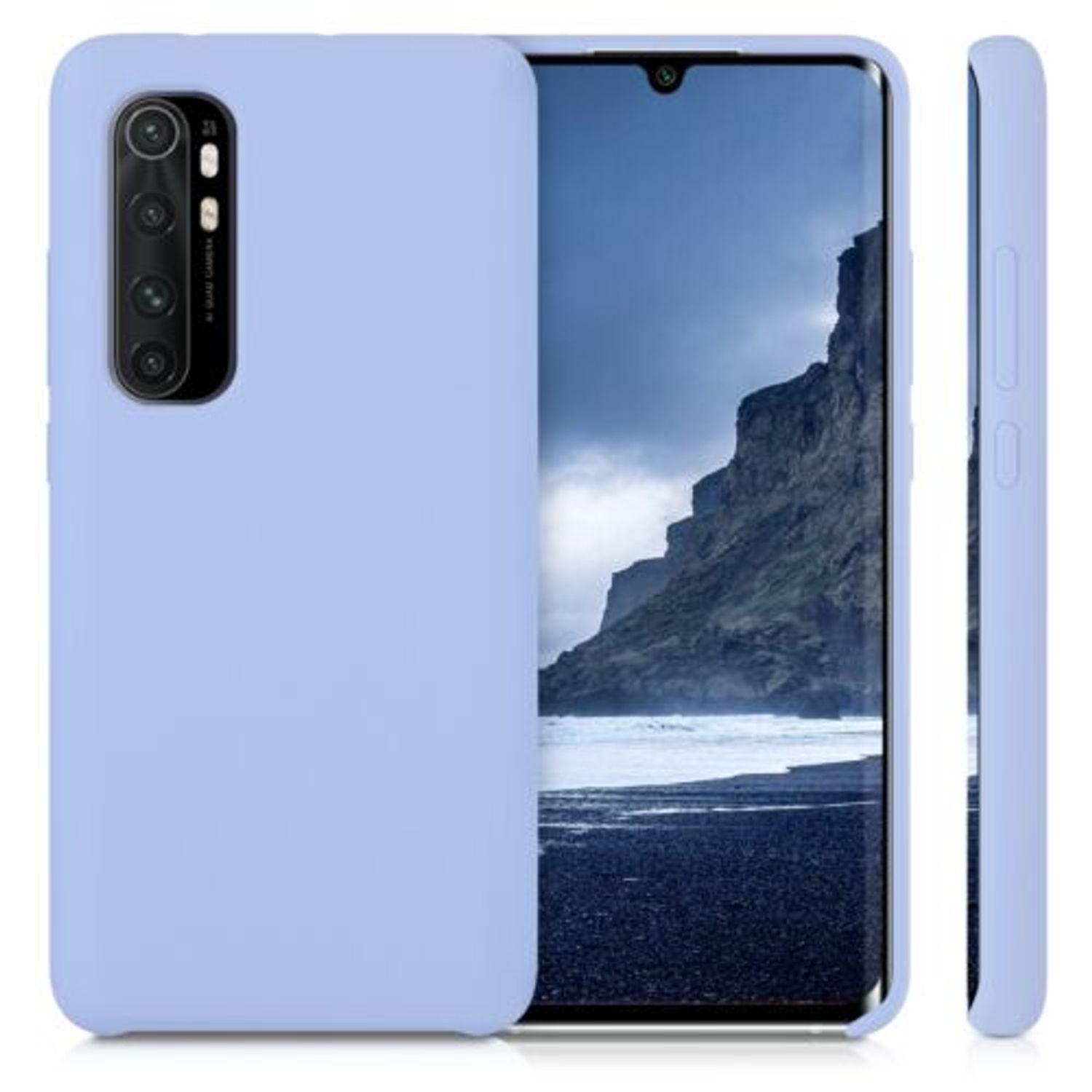 Husa pentru Xiaomi Mi Note 10 Lite, Silicon, Albastru, 52444.58 fotografia produsului View 3 L