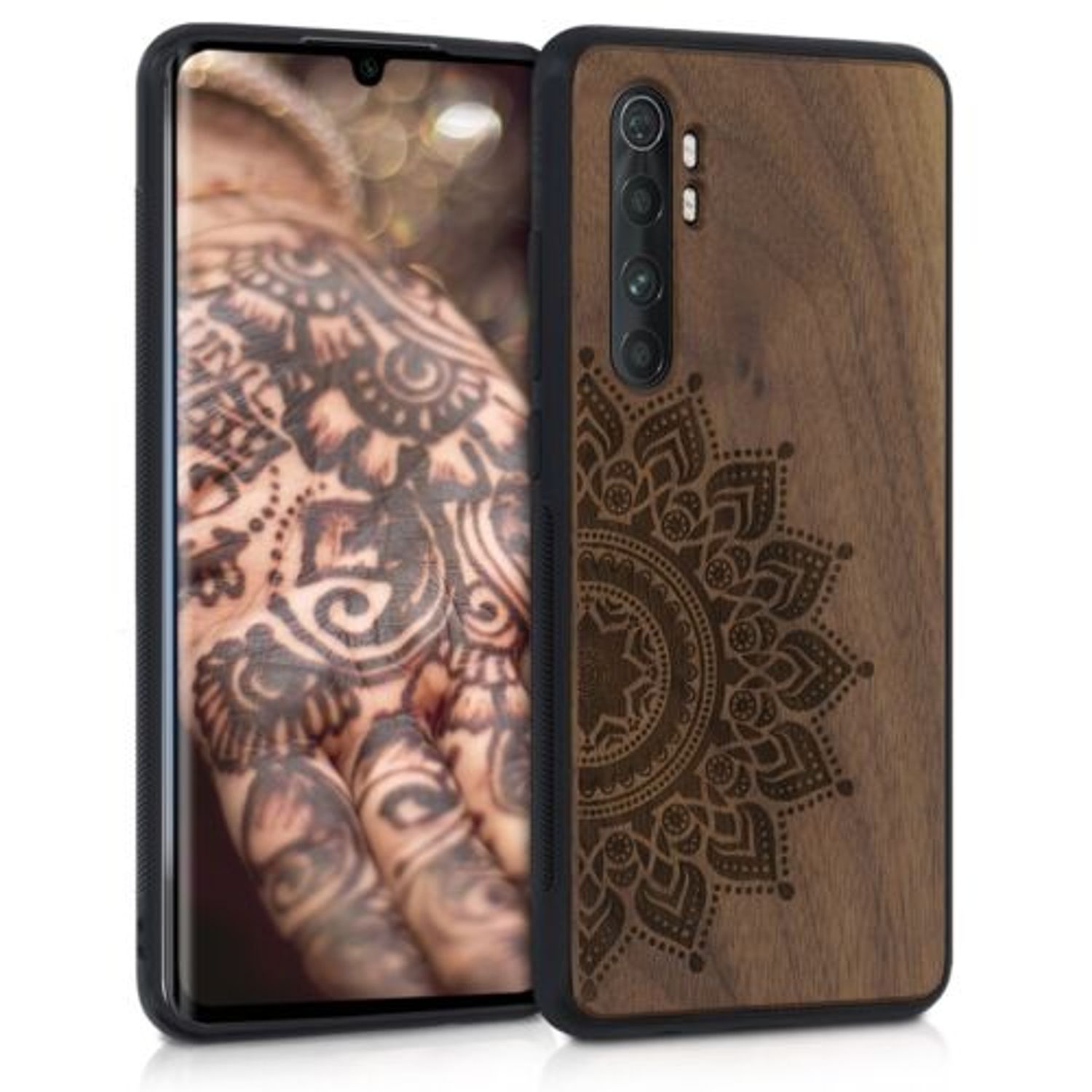 Husa pentru Xiaomi Mi Note 10 Lite, Lemn, Maro, 52448.01 fotografia produsului