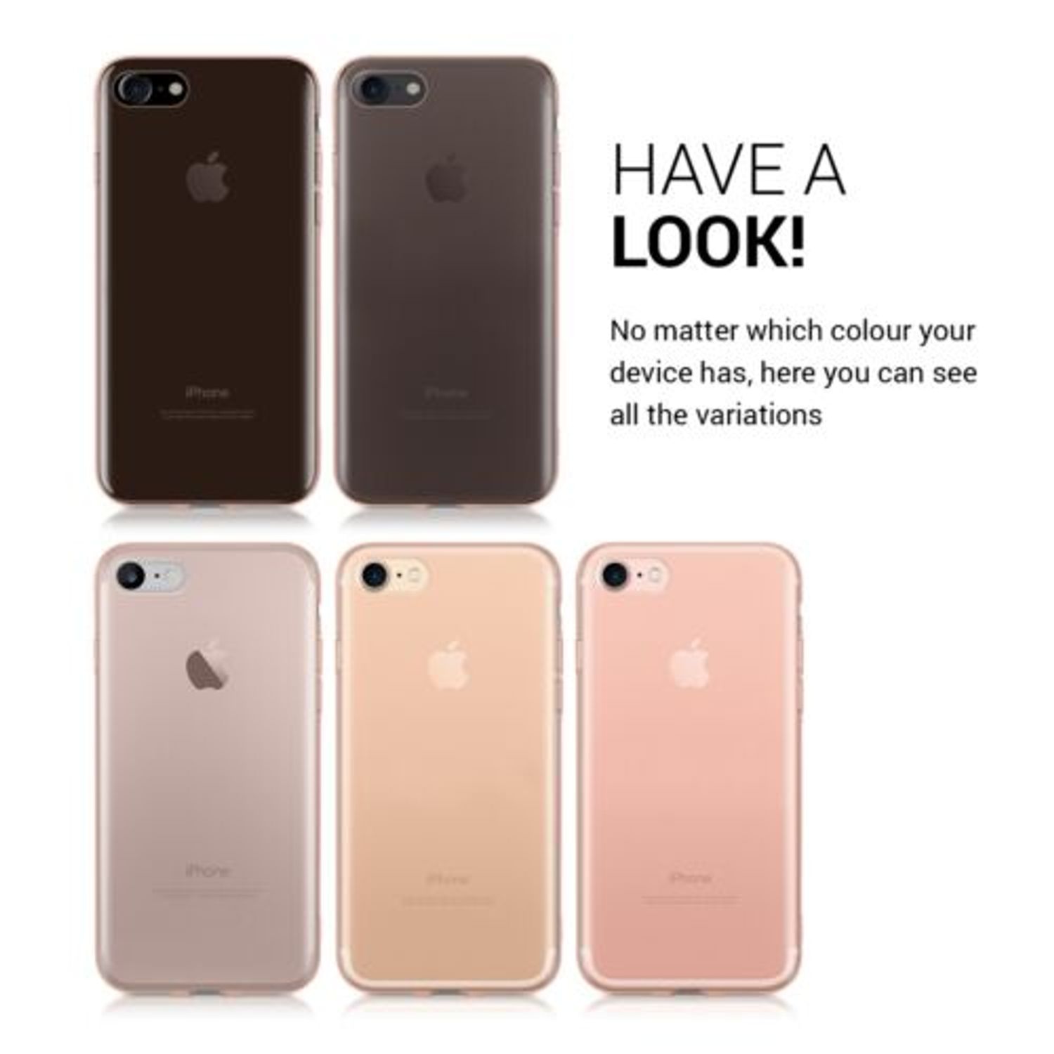 Husa pentru Apple iPhone 8/iPhone 7/iPhone SE 2, Silicon, Rose Gold, 39449.81 fotografia produsului View 5 L