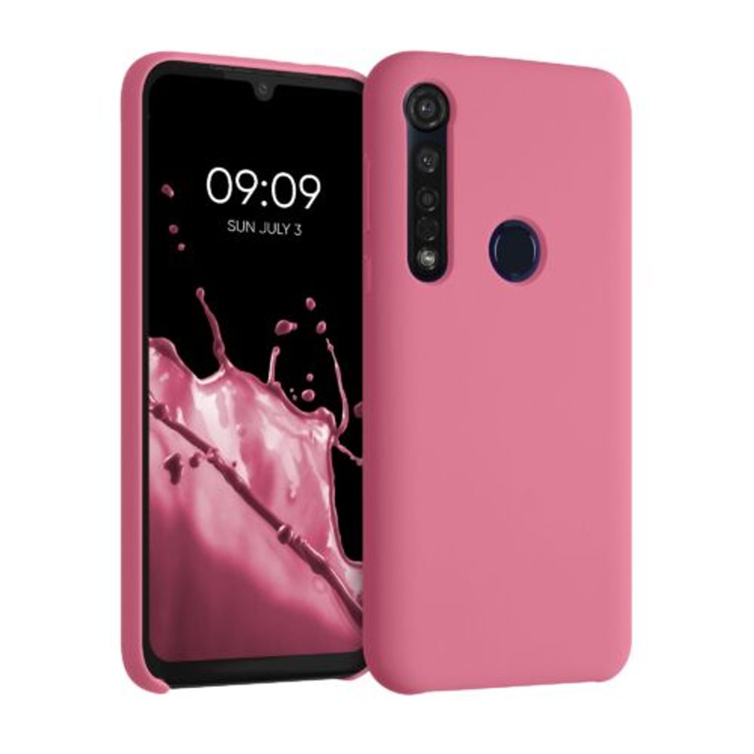 Husa pentru Motorola Moto G8 Plus, Silicon, Roz, 51348.212 fotografia produsului