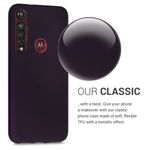 Husa pentru Motorola Moto G8 Plus, Silicon, Mov, 50815.115 fotografia produsului View 3 S