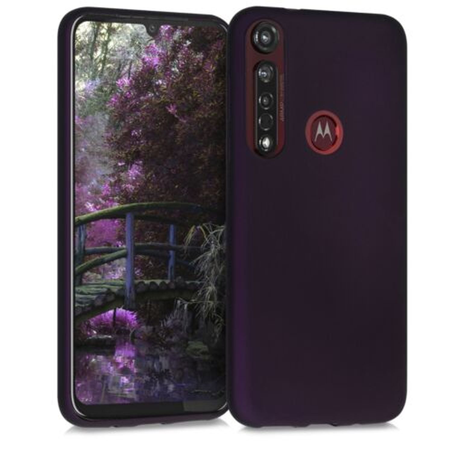 Husa pentru Motorola Moto G8 Plus, Silicon, Mov, 50815.115 fotografia produsului