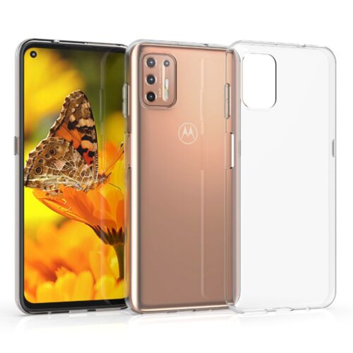 Husa pentru Motorola Moto G9 Plus, Silicon, Transparent, 53676.03 fotografia produsului View 2 L