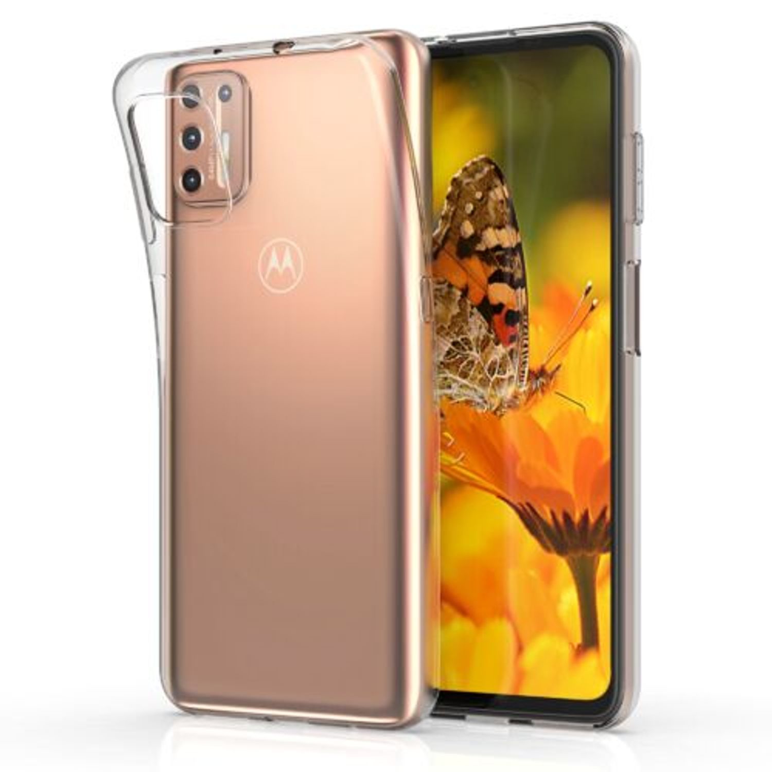 Husa pentru Motorola Moto G9 Plus, Silicon, Transparent, 53676.03 fotografia produsului